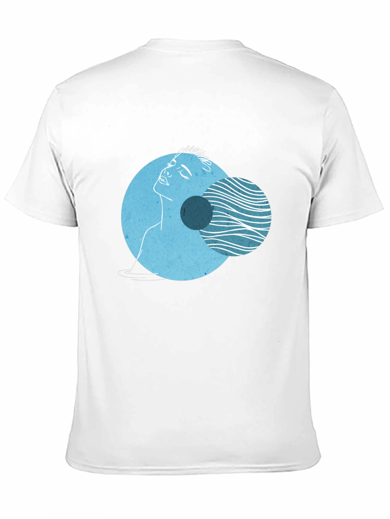 Abstract Face Graphic Tee - Modern Art Shirt
