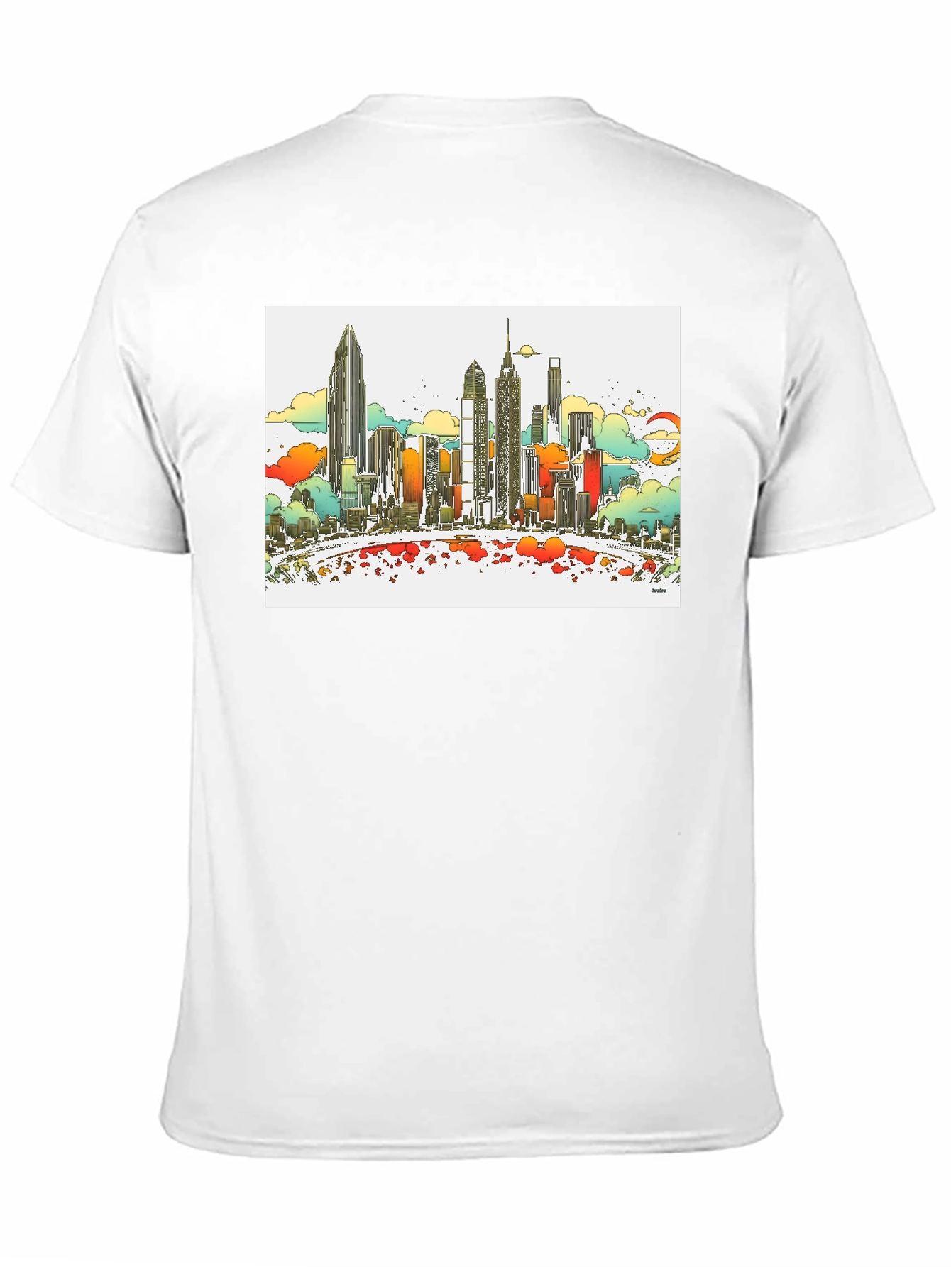 Cityscape Graphic Tee - Modern Style
