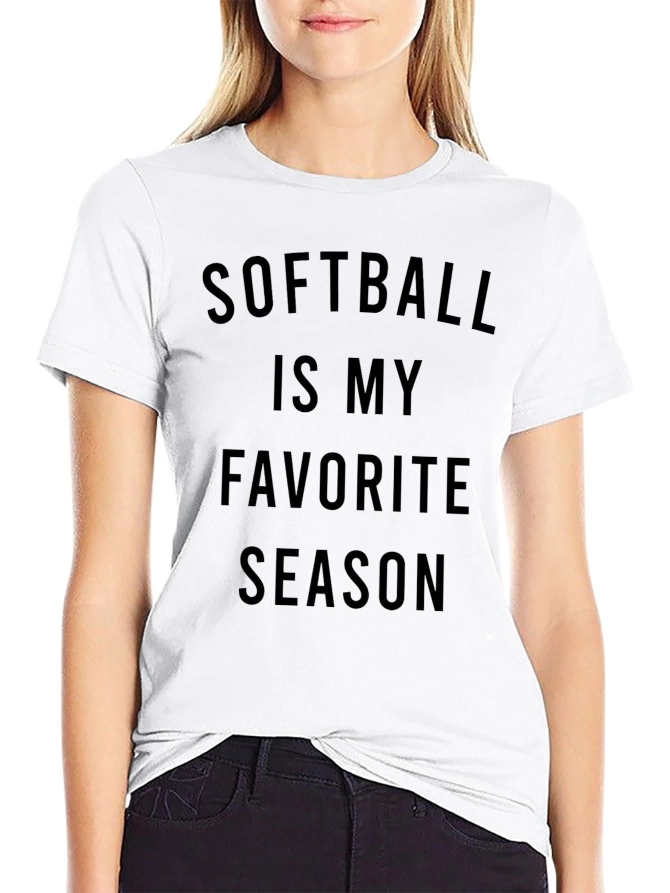 Softball is My Favorite Season Graphic T-Shirt