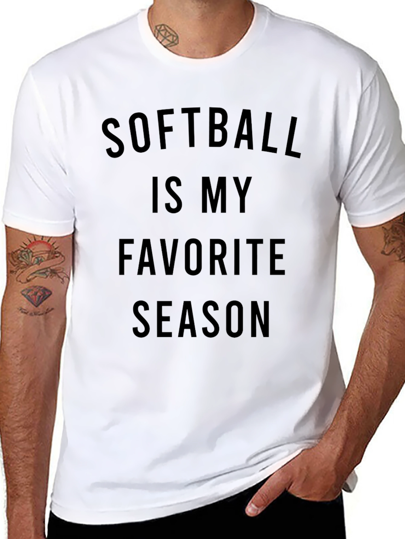 Softball is My Favorite Season Graphic T-Shirt