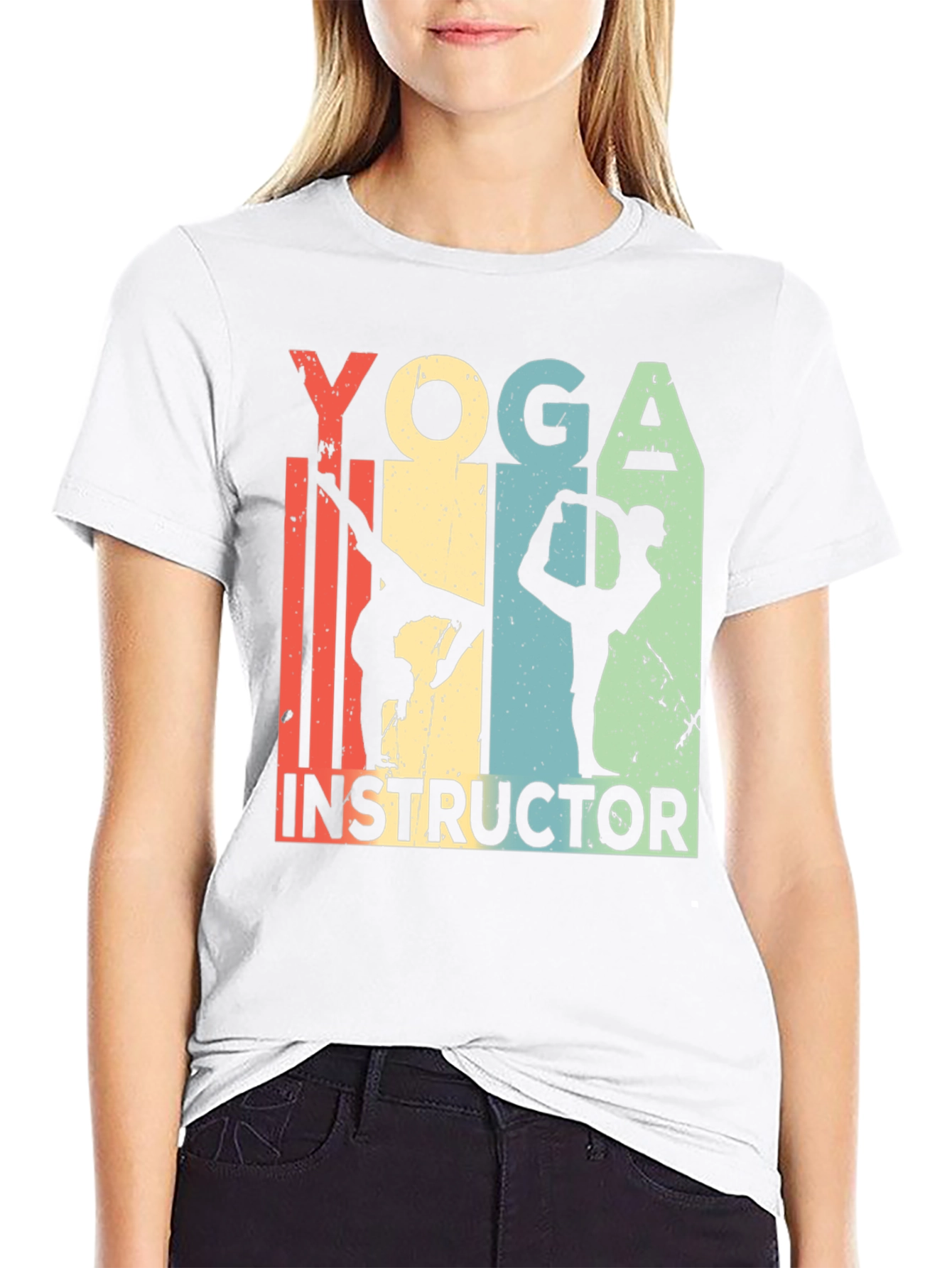 Yoga Instructor Tee - Retro Style