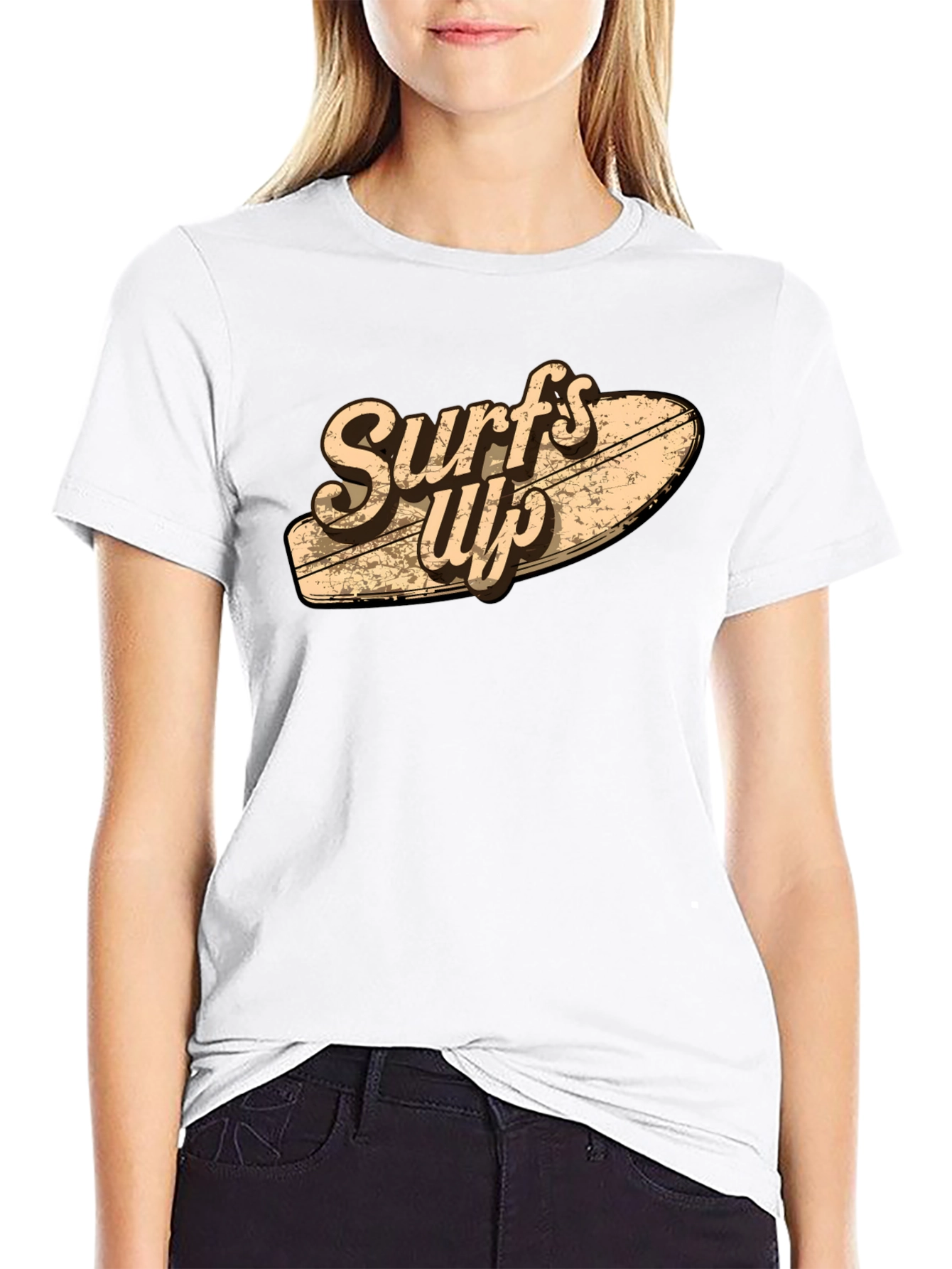 Surfs Up Graphic Tee - Black