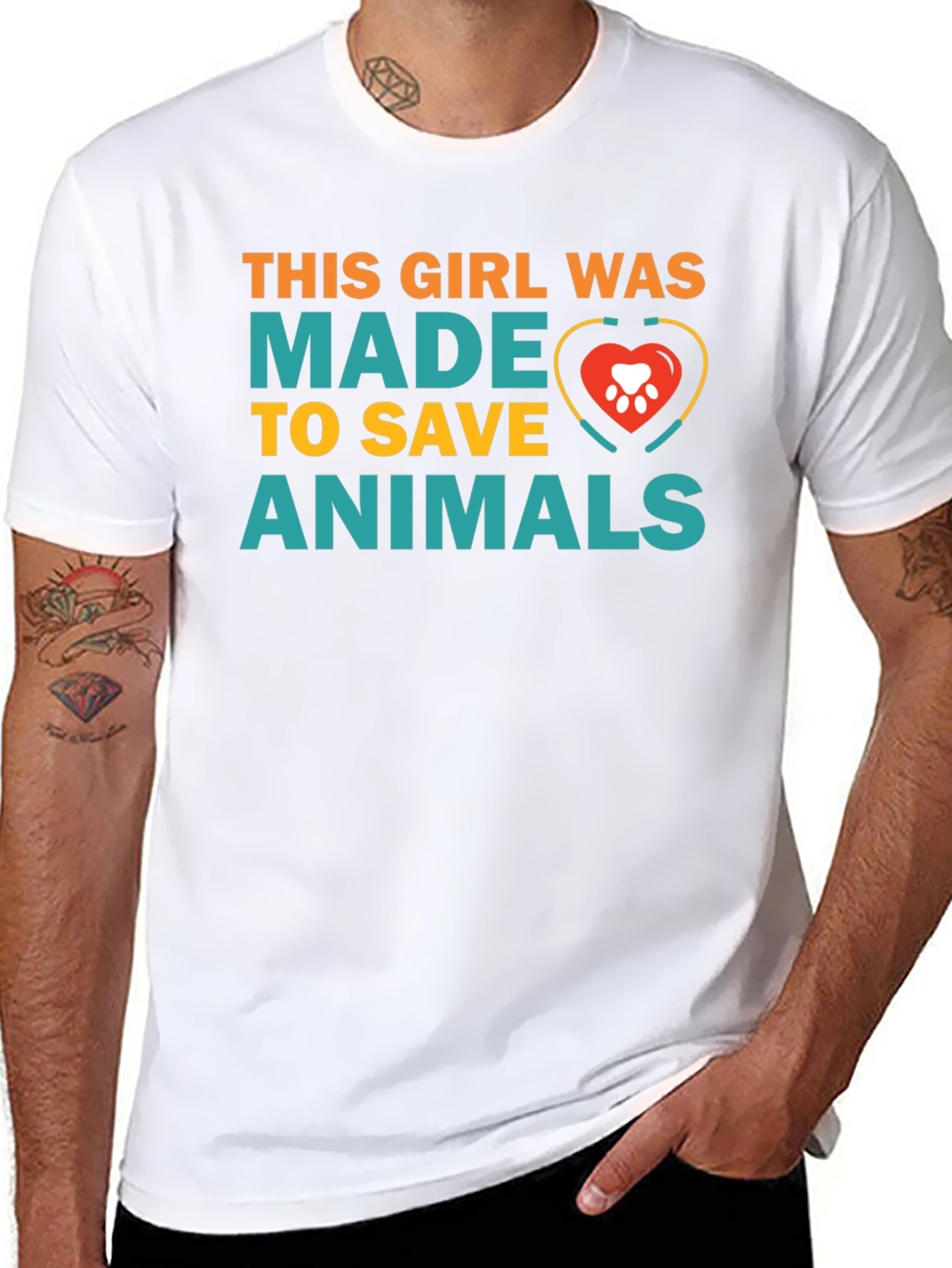 Animal Lover T-Shirt - Save Animals Graphic Tee