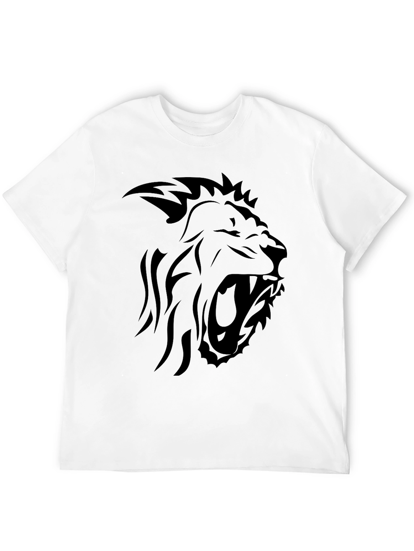 Lion Graphic Black T-Shirt - Bold Streetwear Style