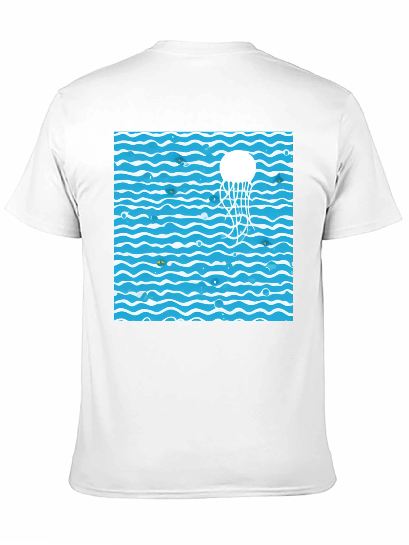 Jellyfish Waves Black T-Shirt