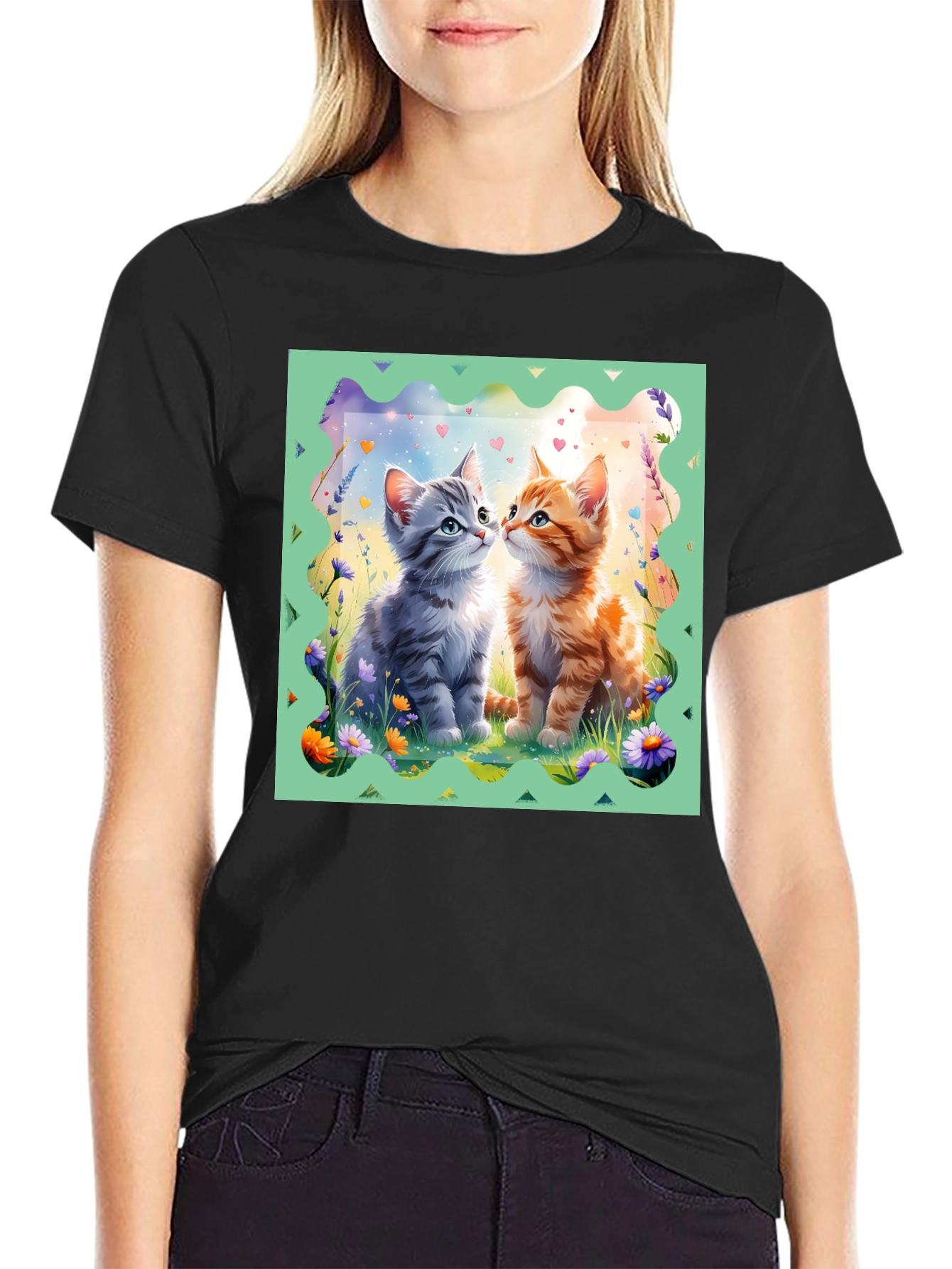 Cute Kitten Tee - Loveable Cat Design