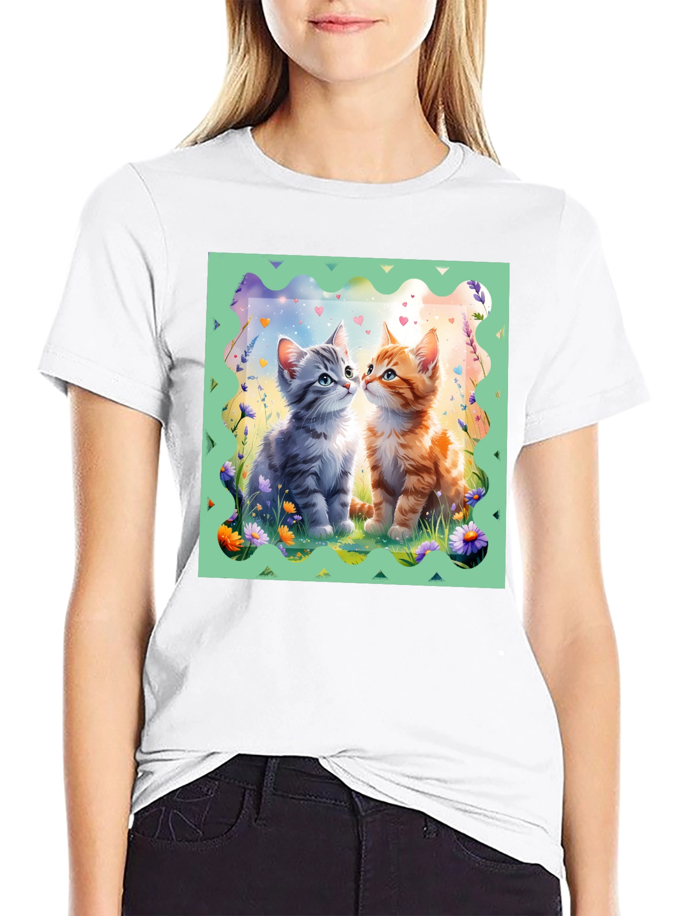 Cute Kitten Tee - Loveable Cat Design