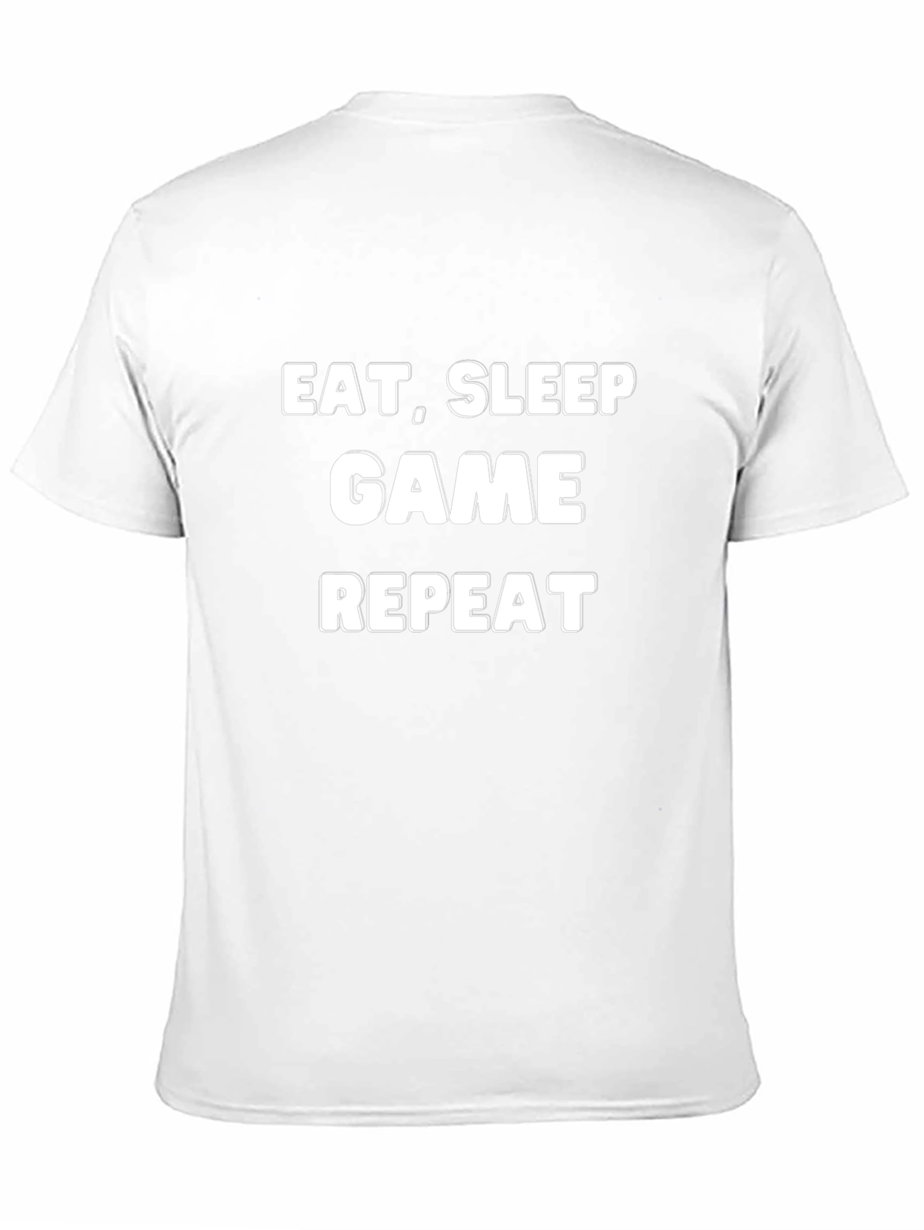 Eat Sleep Game Repeat Black T-Shirt