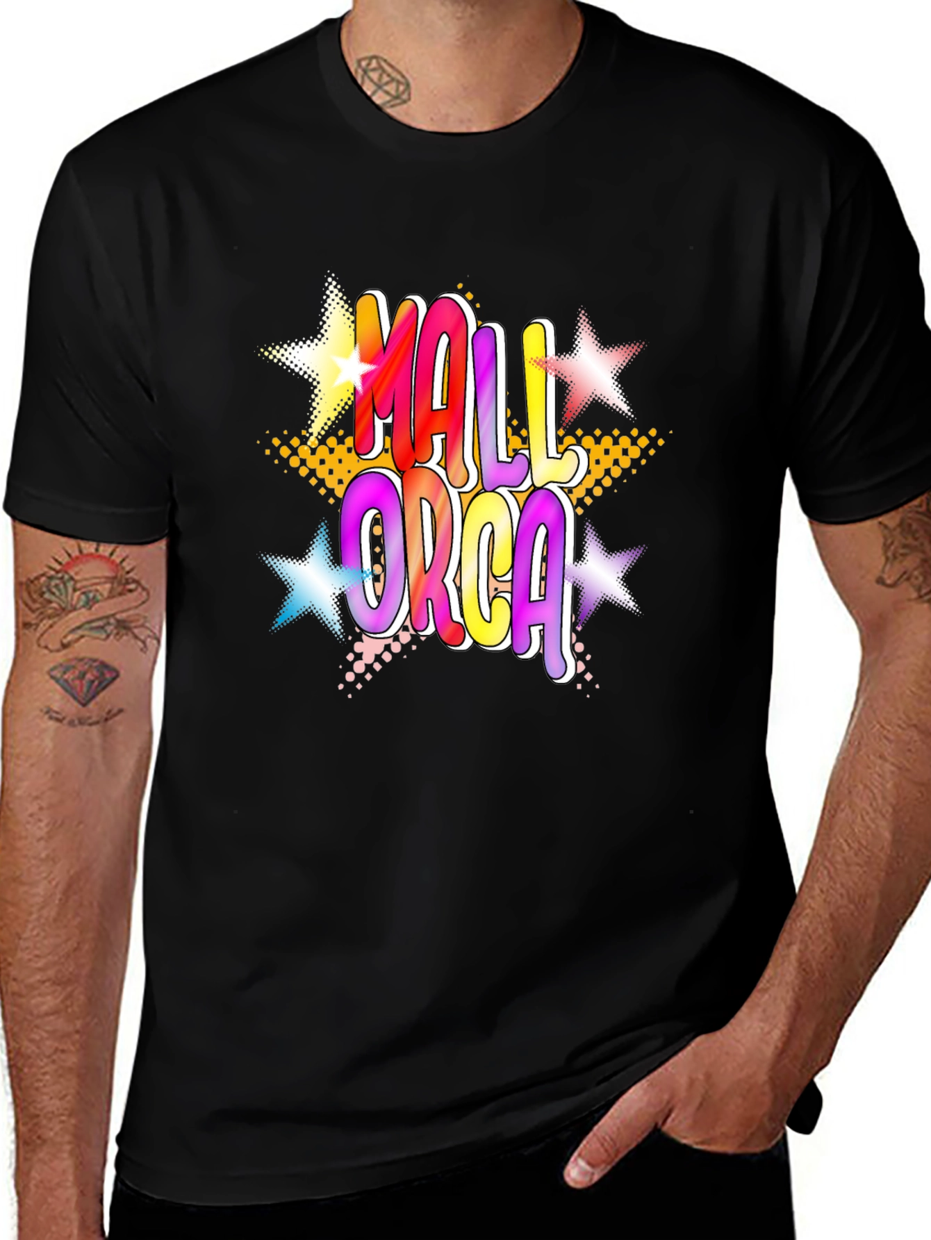 Mallorca Graphic T-Shirt Black Tee