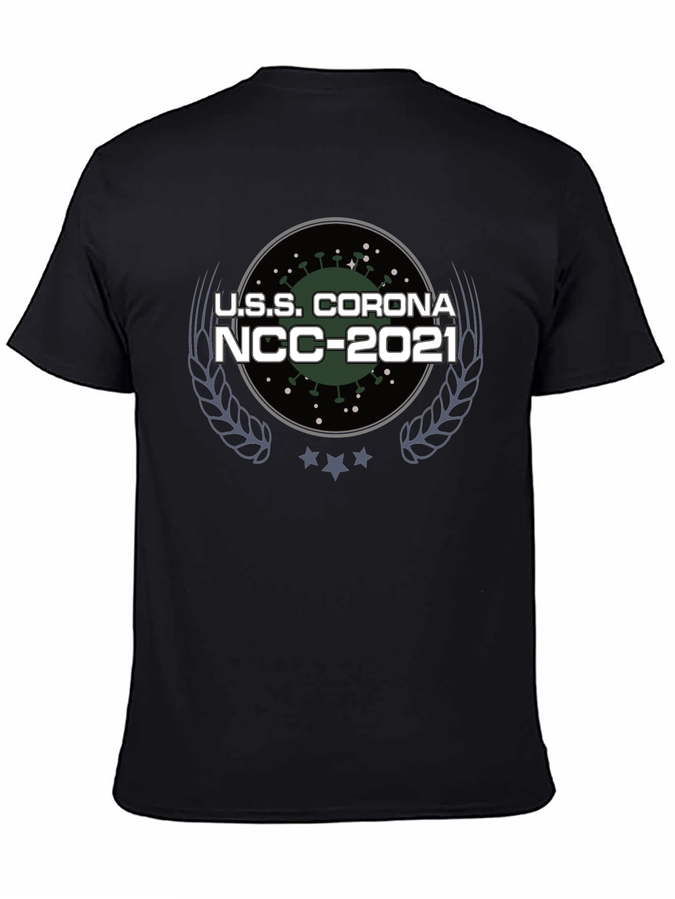 U.S.S. Corona NCC-2021 Black T-Shirt