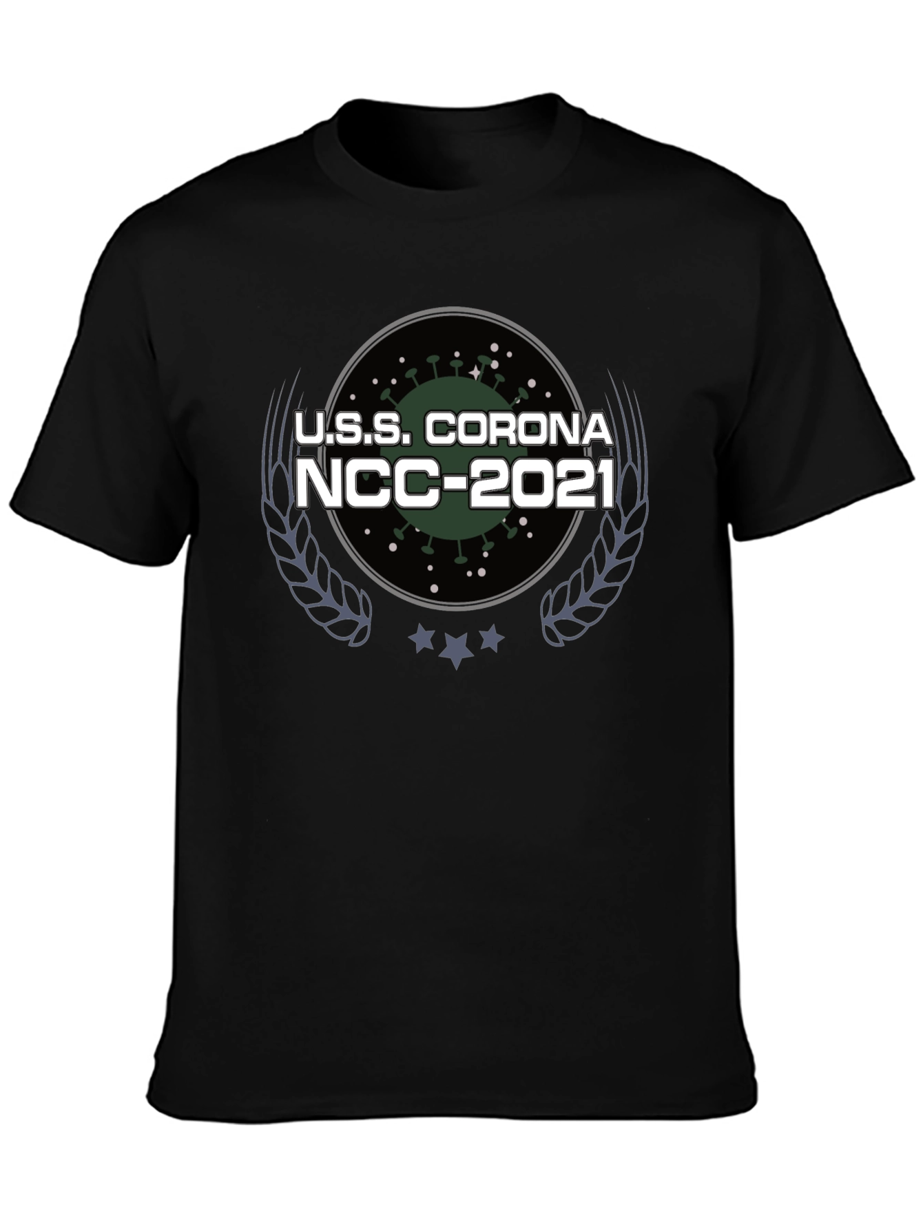 U.S.S. Corona NCC-2021 Black T-Shirt