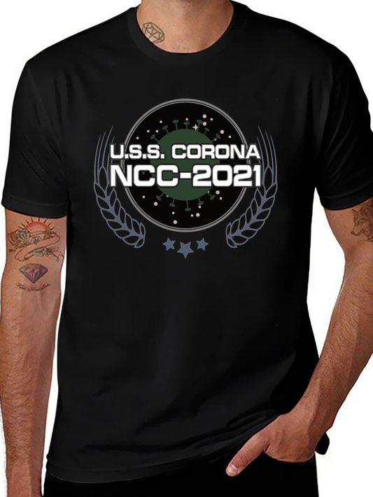 U.S.S. Corona NCC-2021 Black T-Shirt