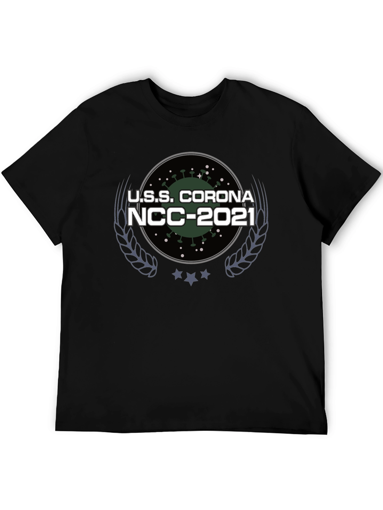 U.S.S. Corona NCC-2021 Black T-Shirt