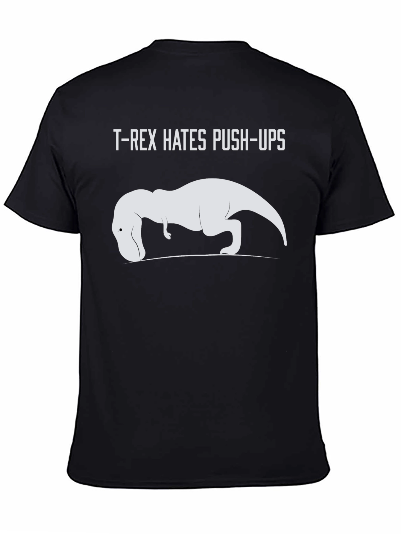 T-Rex Hates Push-Ups Graphic Tee