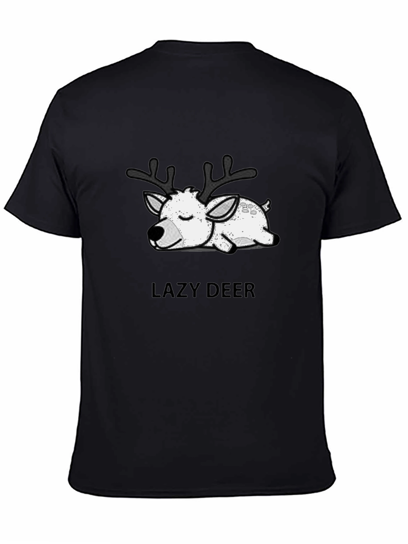 Lazy Deer Graphic T-Shirt - Soft Cotton Blend