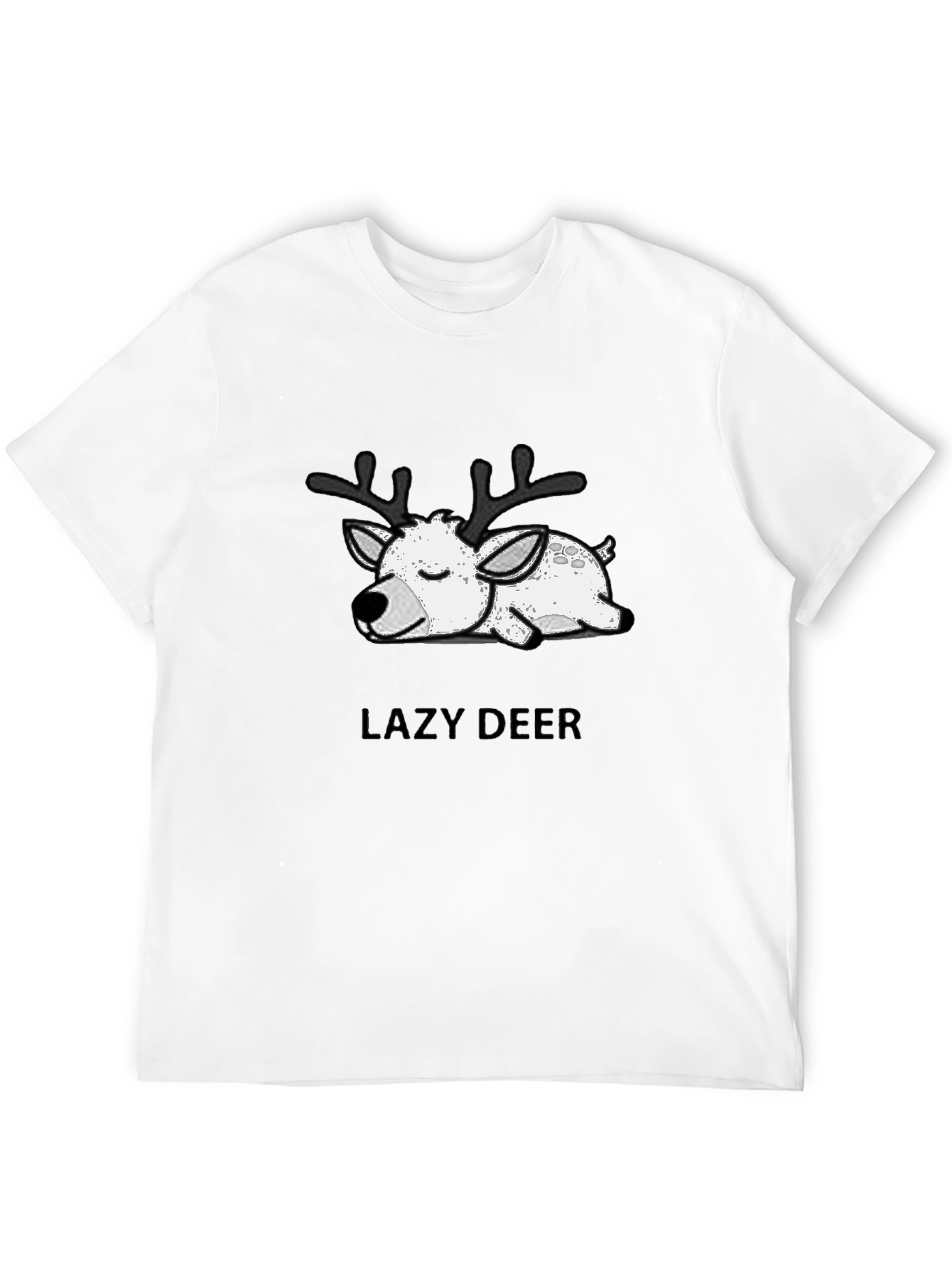 Lazy Deer Graphic T-Shirt - Soft Cotton Blend