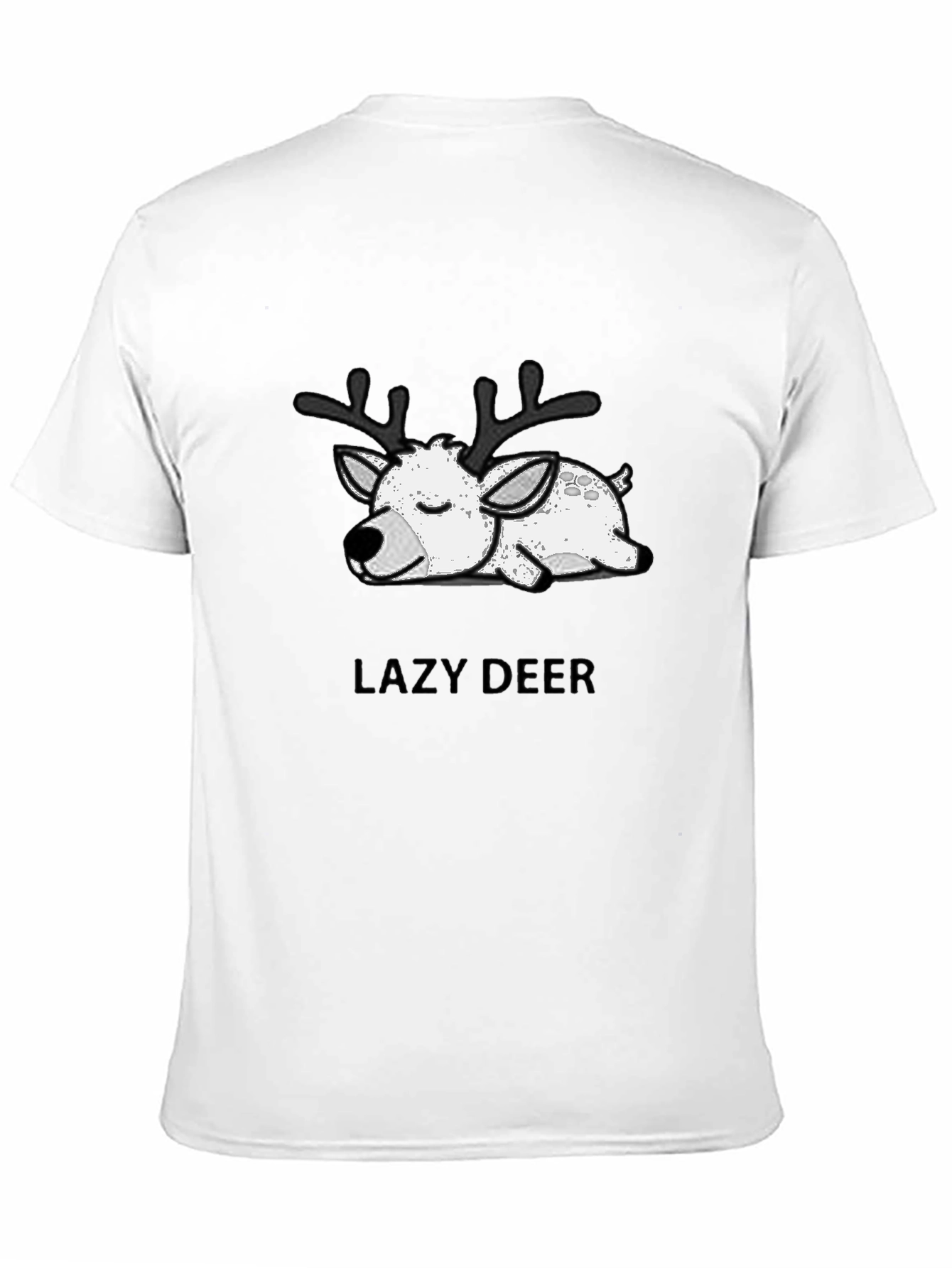 Lazy Deer Graphic T-Shirt - Soft Cotton Blend