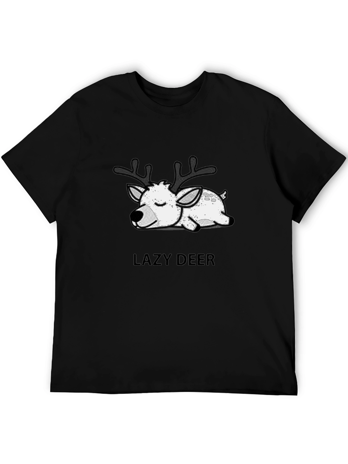 Lazy Deer Graphic T-Shirt - Soft Cotton Blend
