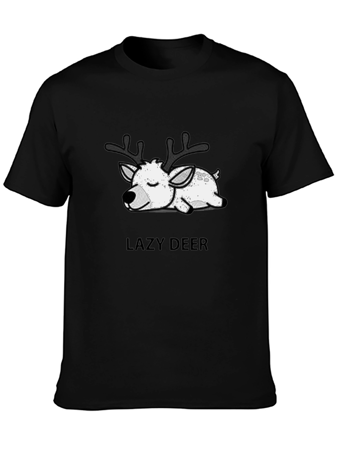 Lazy Deer Graphic T-Shirt - Soft Cotton Blend