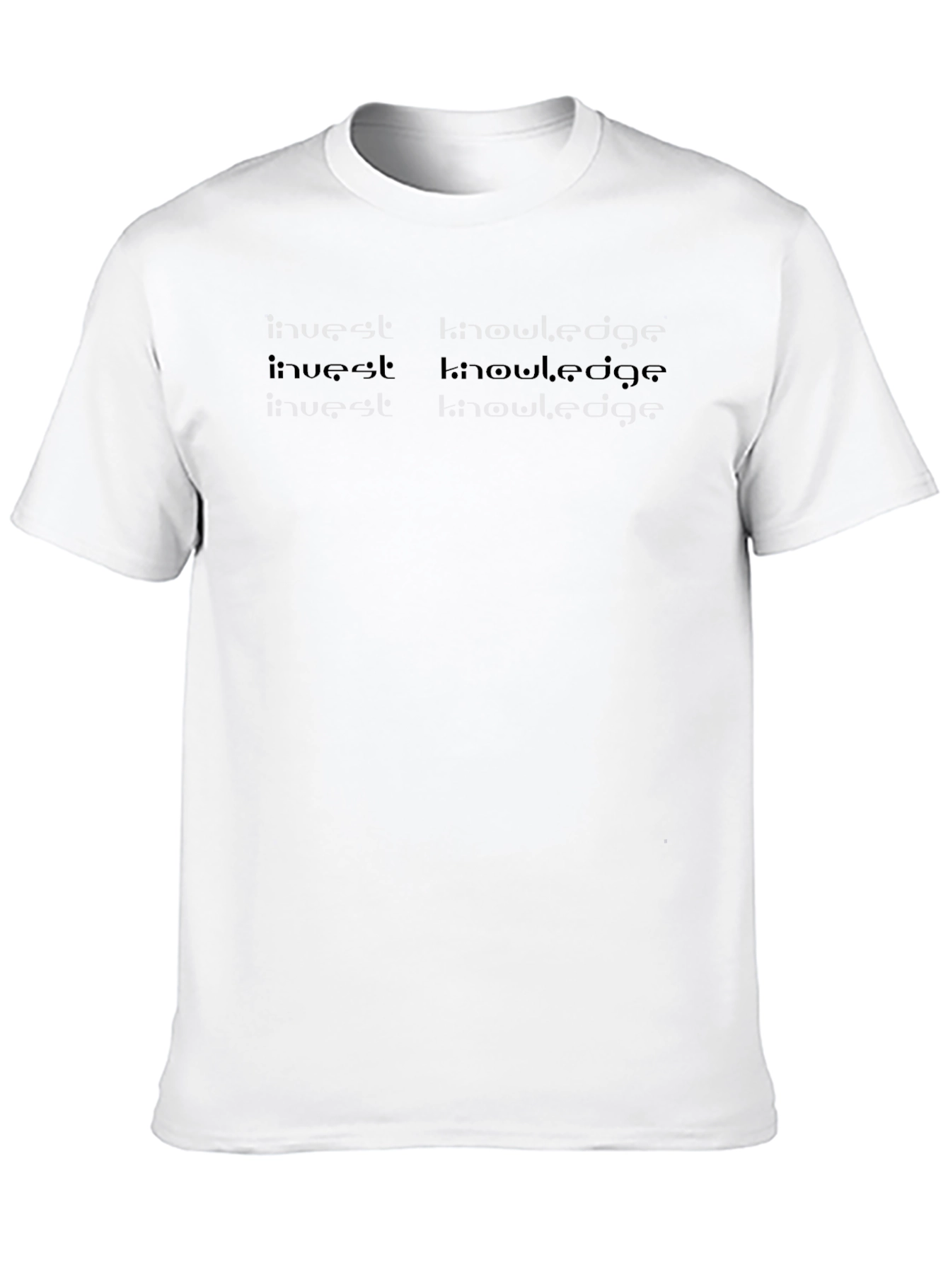 Invest Knowledge Black T-Shirt