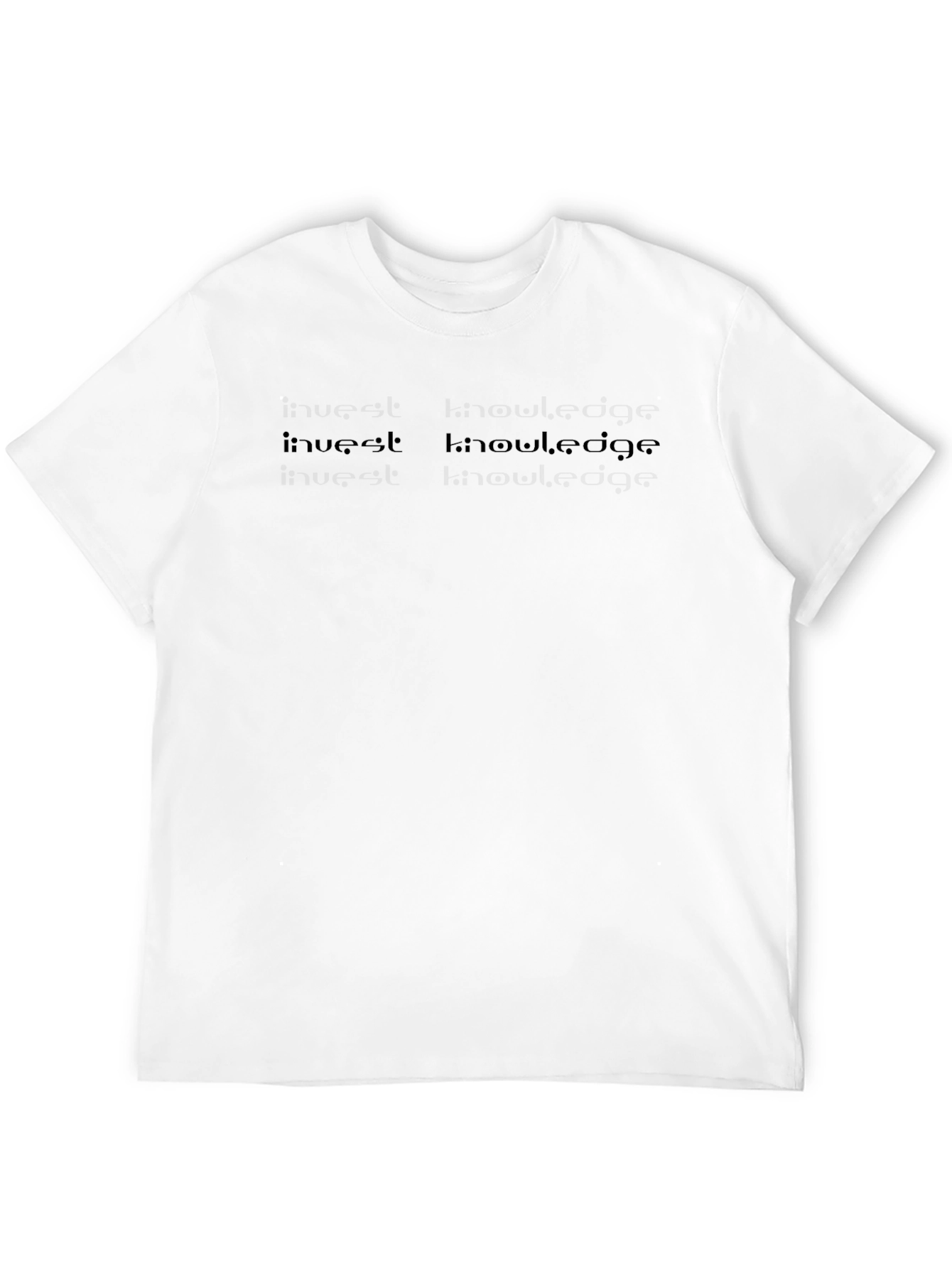 Invest Knowledge Black T-Shirt
