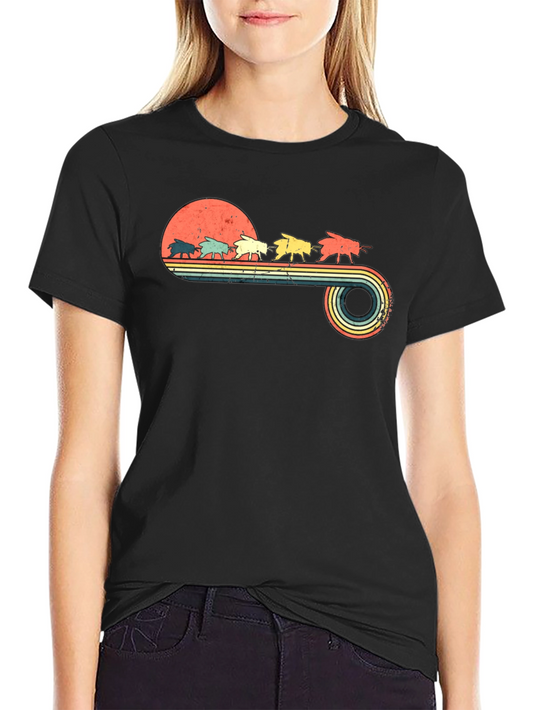 Retro Grasshopper T-Shirt - Vintage Insect Design