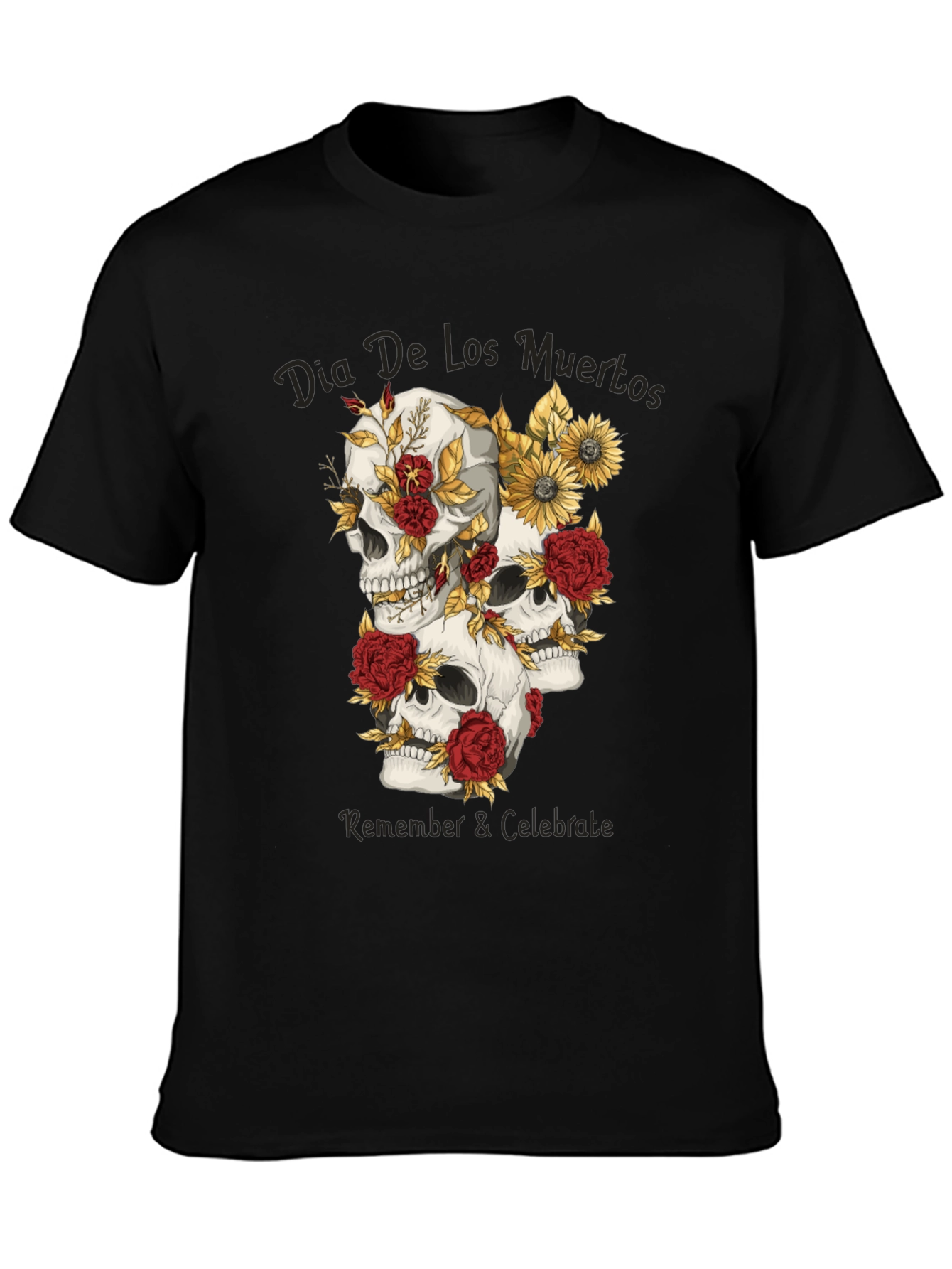Dia De Los Muertos Skull T-Shirt