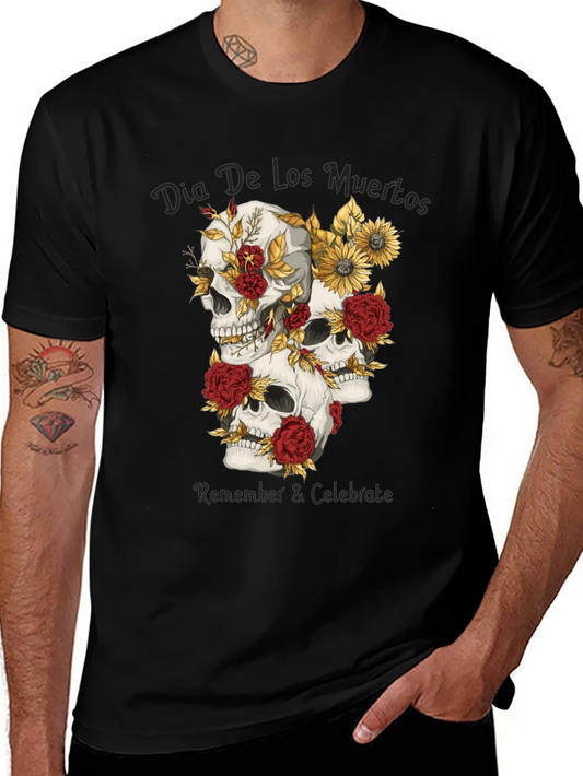 Dia De Los Muertos Skull T-Shirt