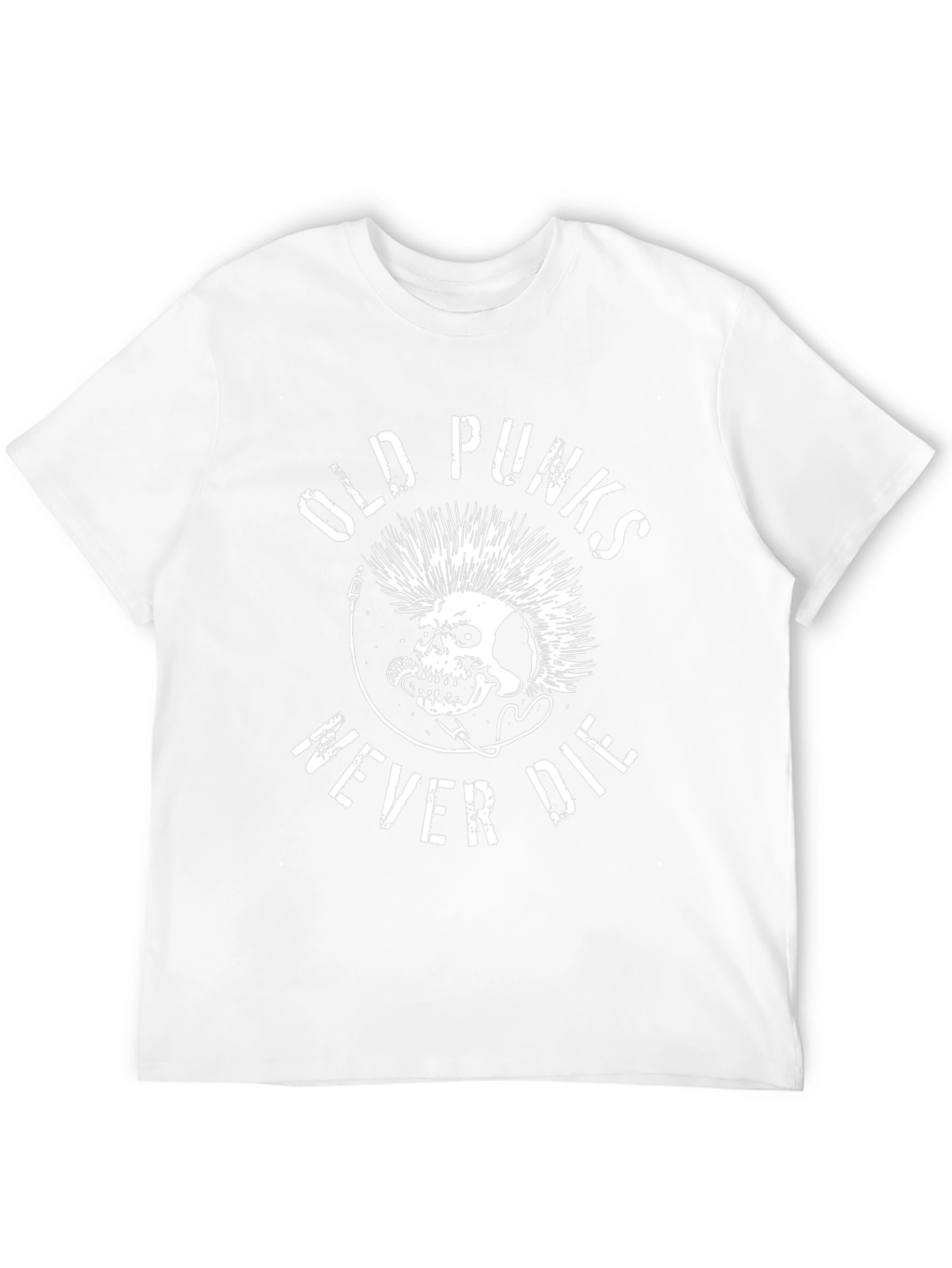 Old Punks Never Die Graphic Tee - Black