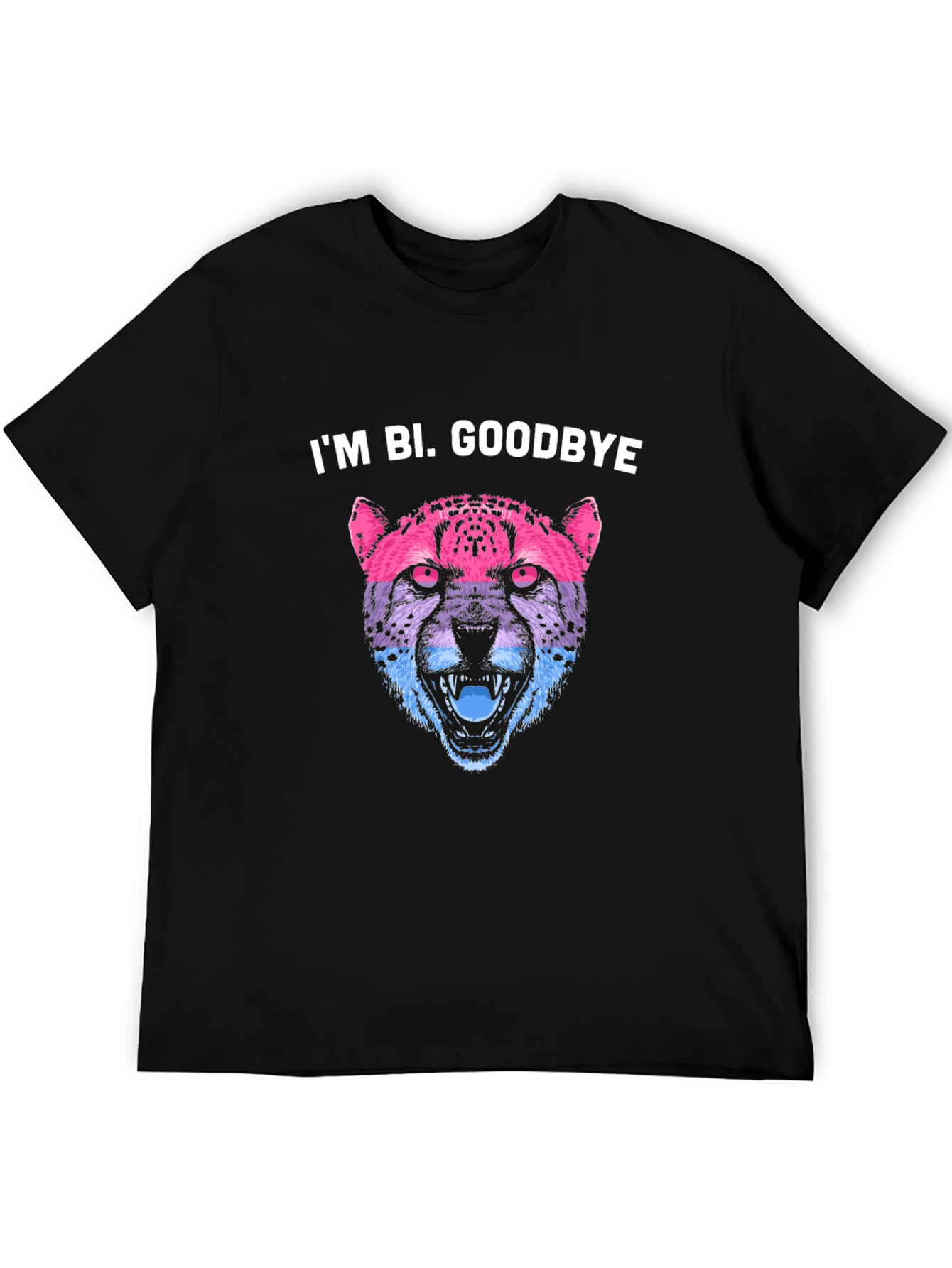 Im Bi. Goodbye - Bi Pride Cheetah T-Shirt