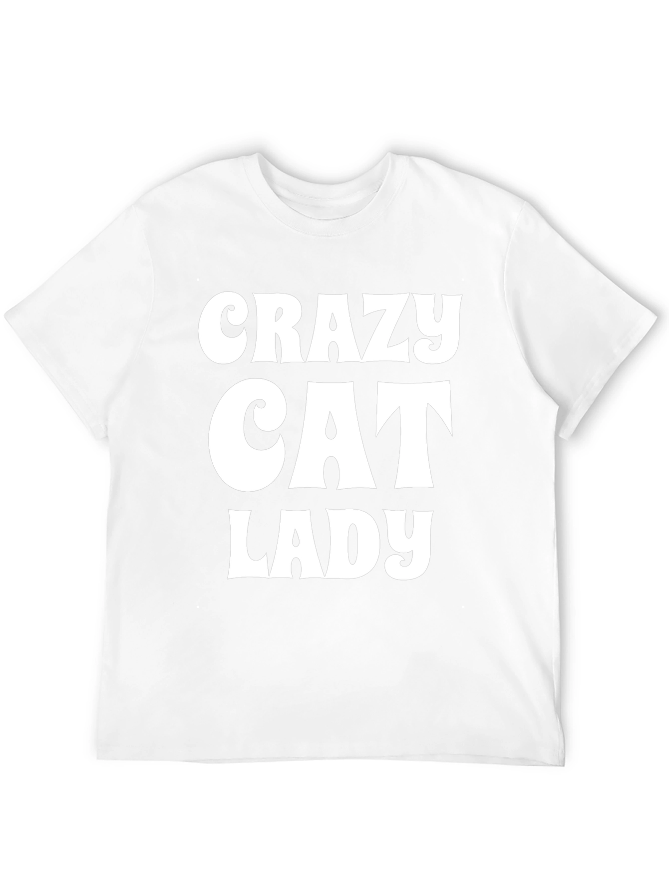Crazy Cat Lady Graphic Tee - Black Cotton T-Shirt