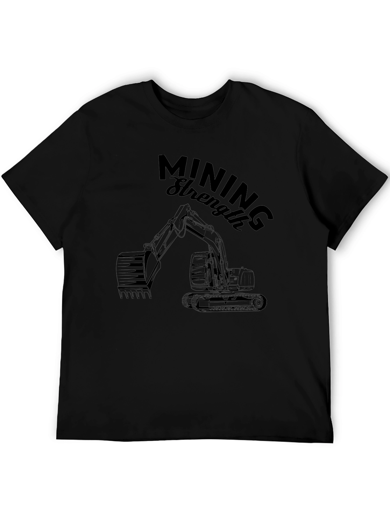 Mining Strength Black Graphic Tee