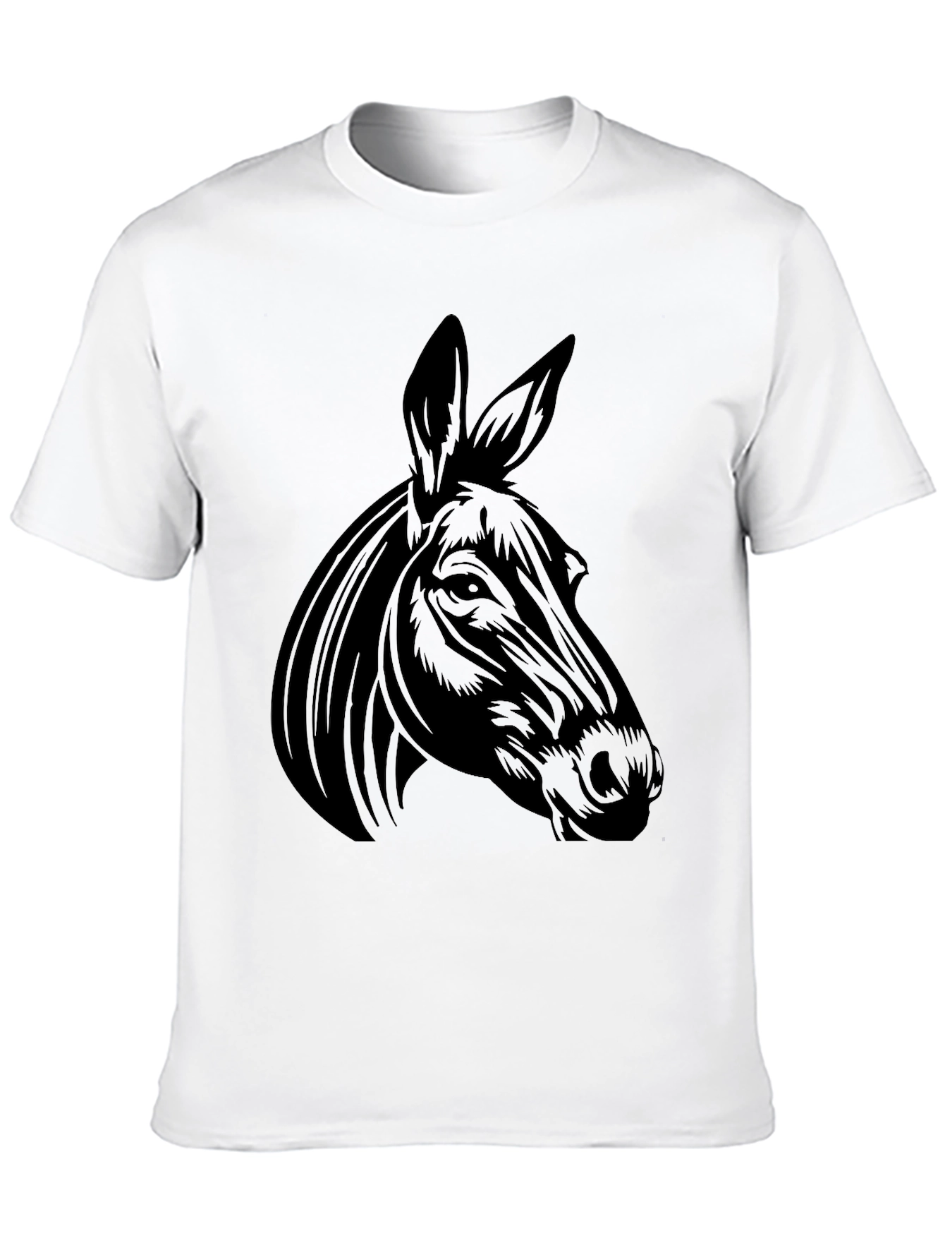 Donkey Graphic T-Shirt - Black Cotton Tee