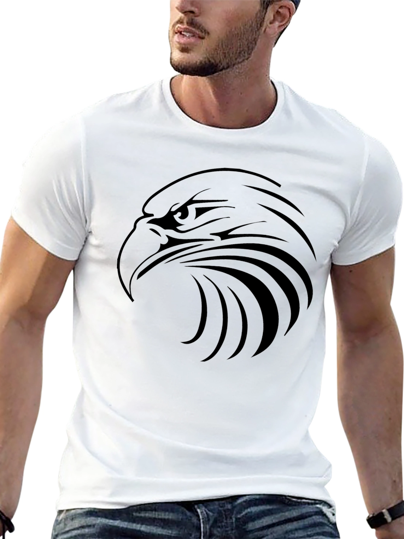 Bold Eagle Graphic Black T-Shirt