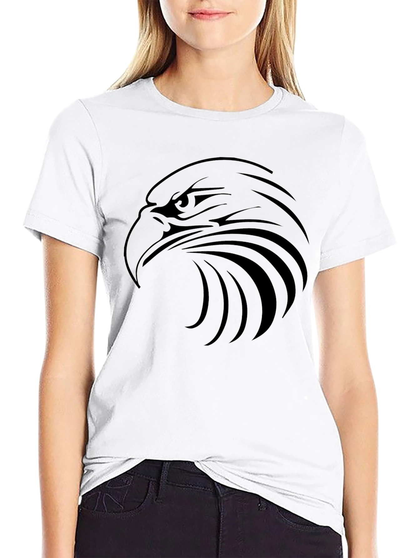 Bold Eagle Graphic Black T-Shirt