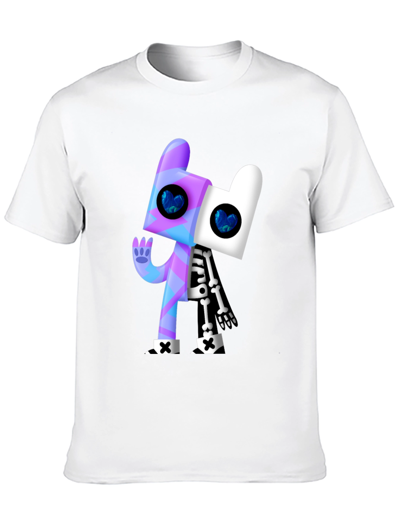 Cartoon Character Graphic Black T-Shirt