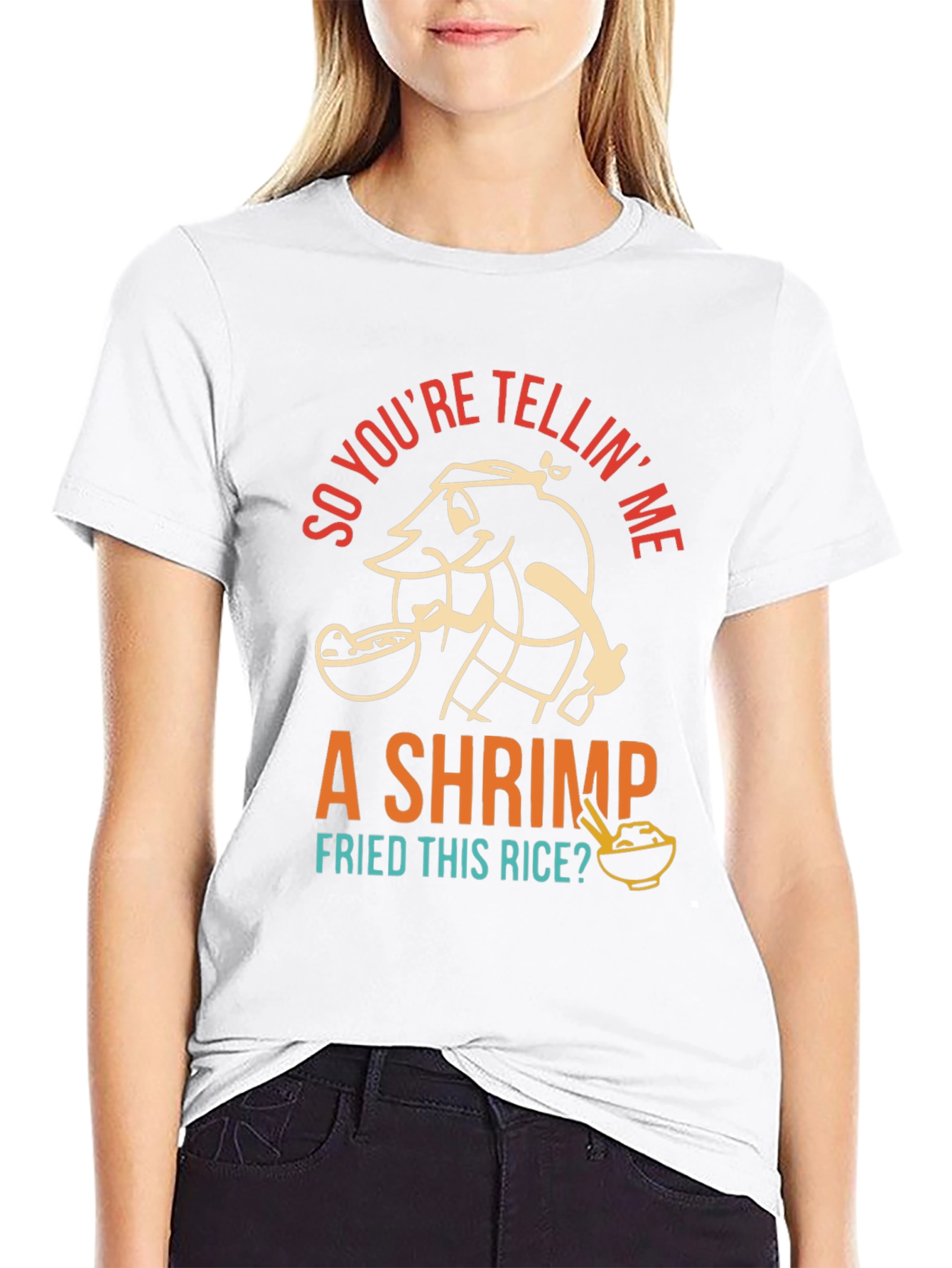 Shrimp Fried Rice T-Shirt - Funny Foodie Tee
