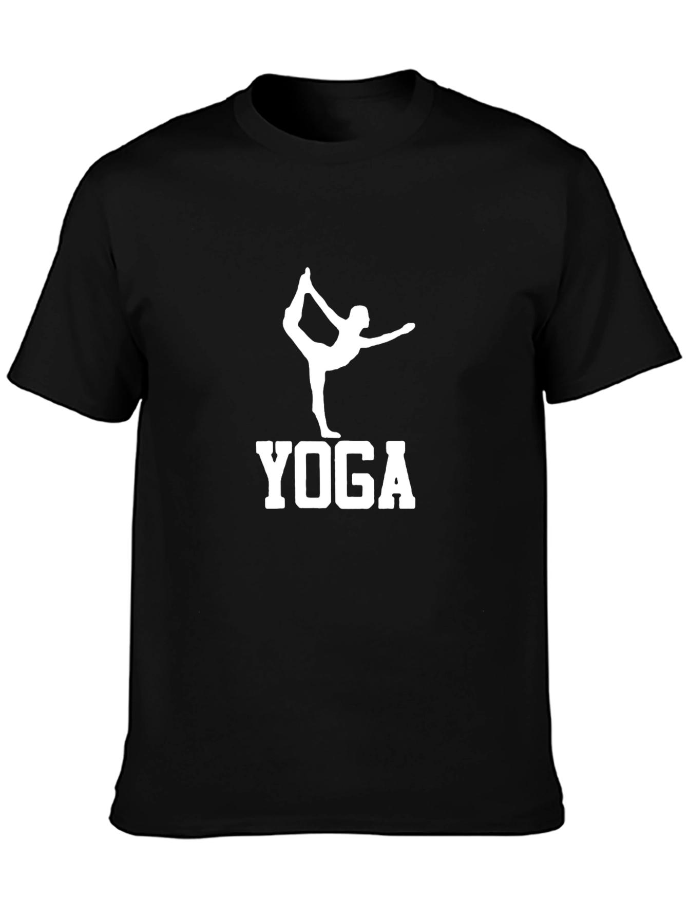 Yoga Pose Graphic T-Shirt - Black