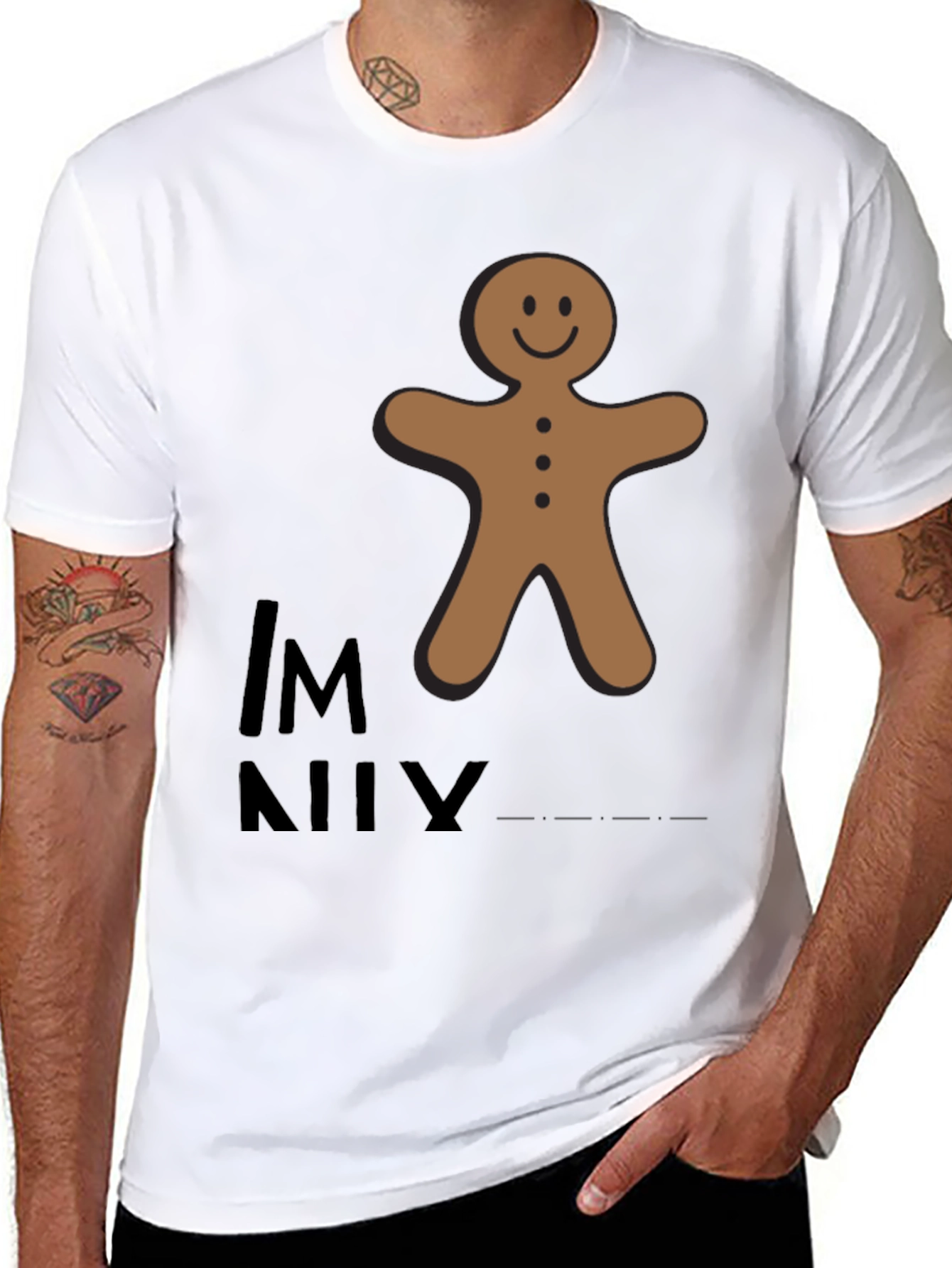 Gingerbread Man T-Shirt - Funny Christmas Holiday Tee
