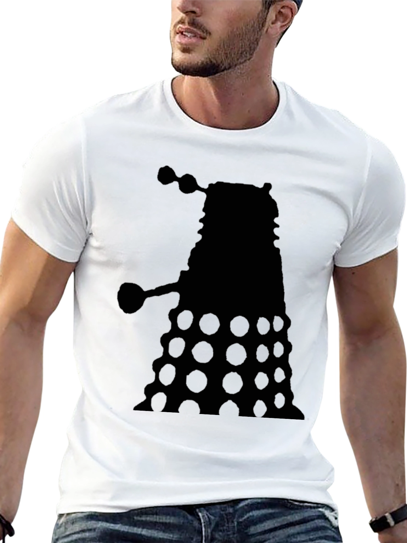 Dalek Silhouette Black T-Shirt