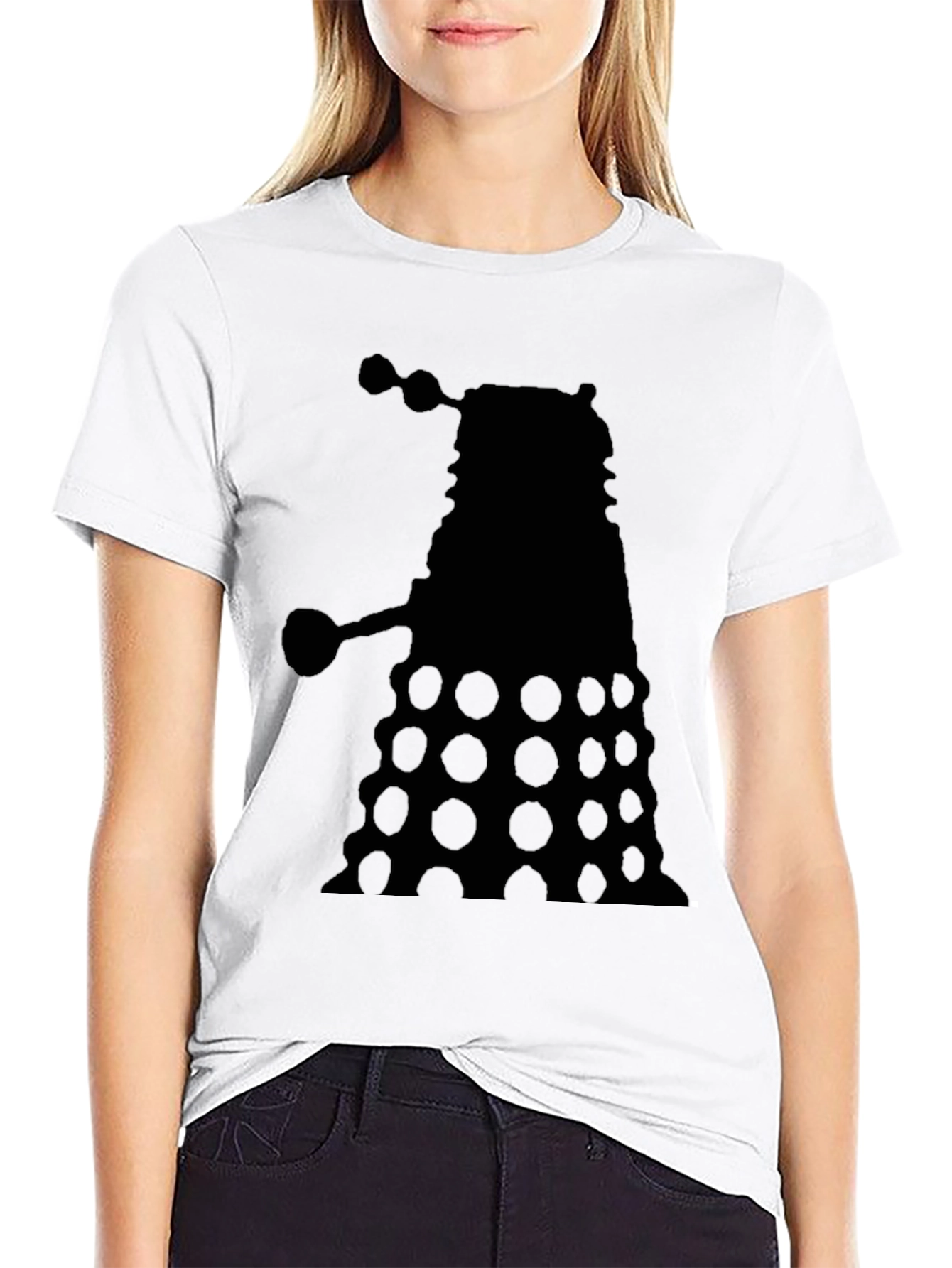Dalek Silhouette Black T-Shirt