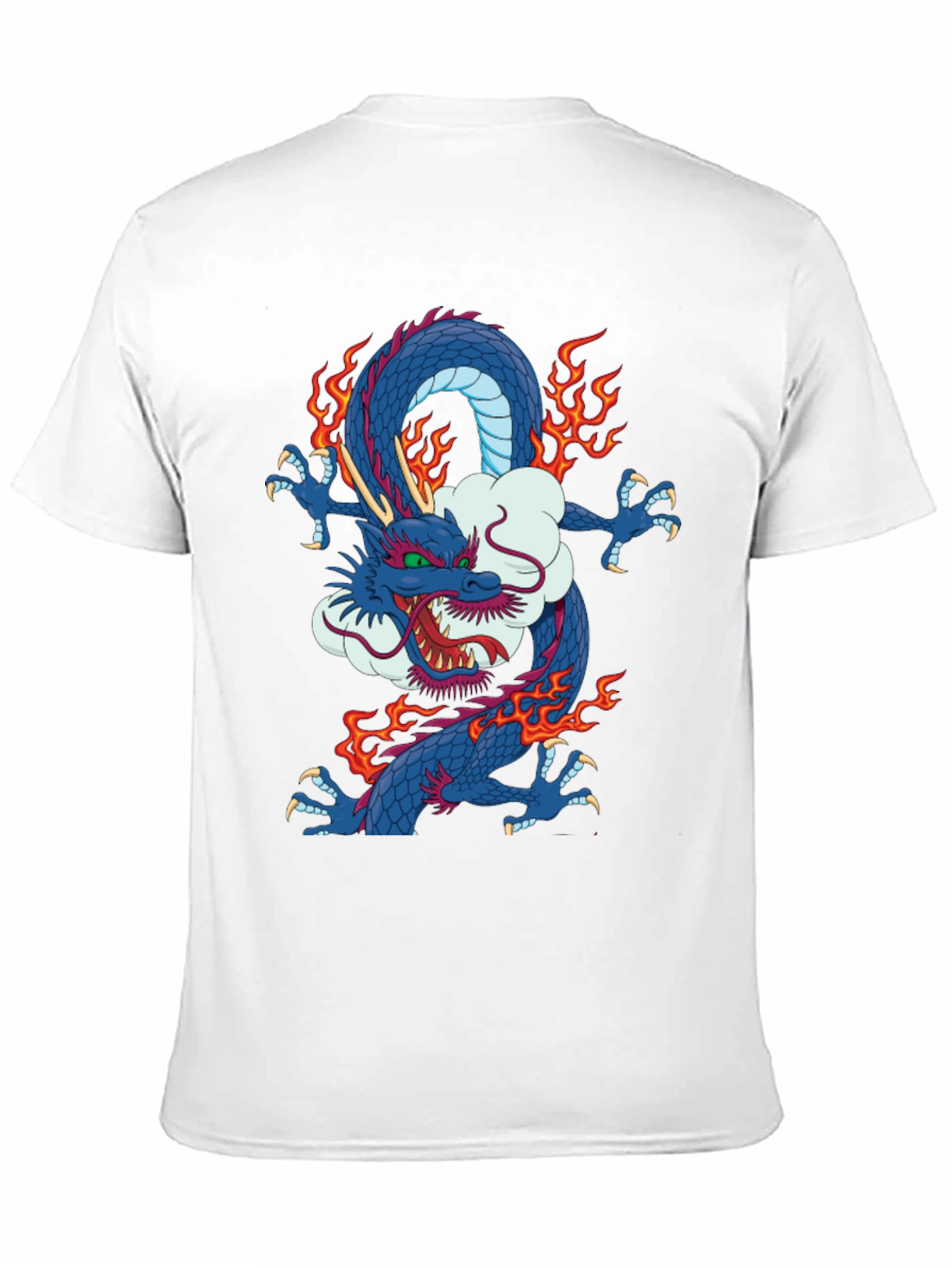 Dragon Graphic Print Crew Neck T-Shirt