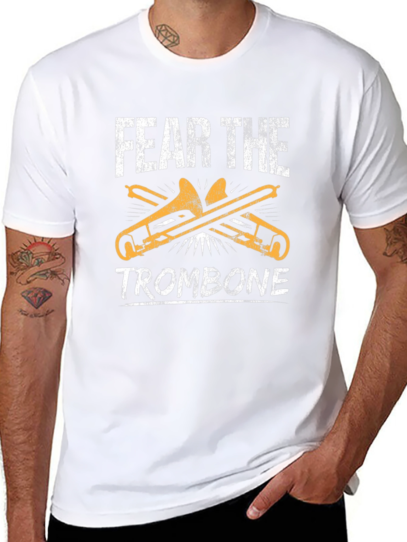 Fear The Trombone T-Shirt - Musician Tee