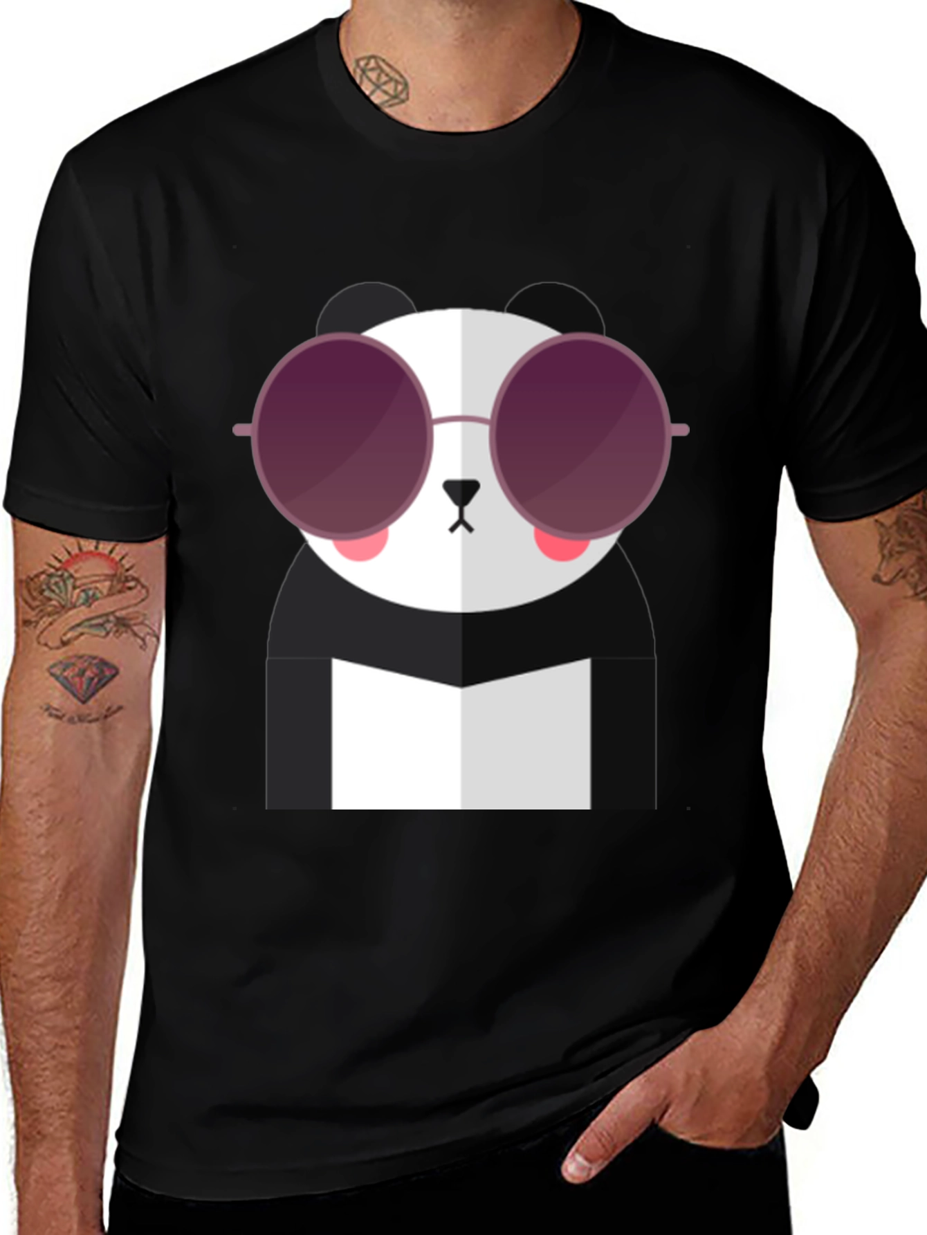 Cool Panda T-Shirt with Sunglasses