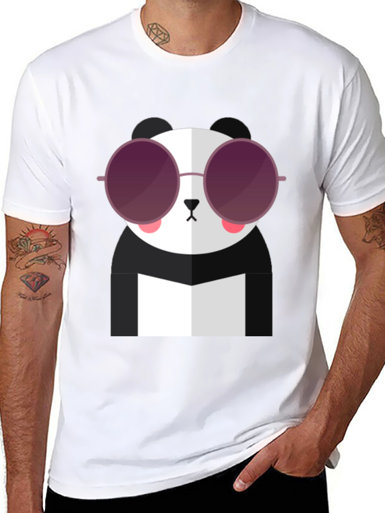 Cool Panda T-Shirt with Sunglasses