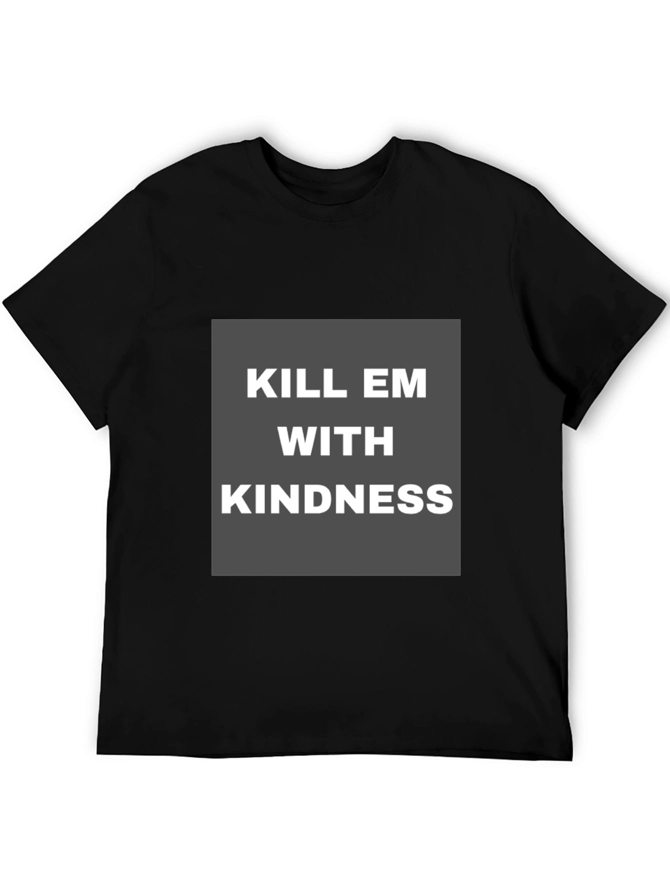 Kill Em With Kindness Graphic Tee - Black