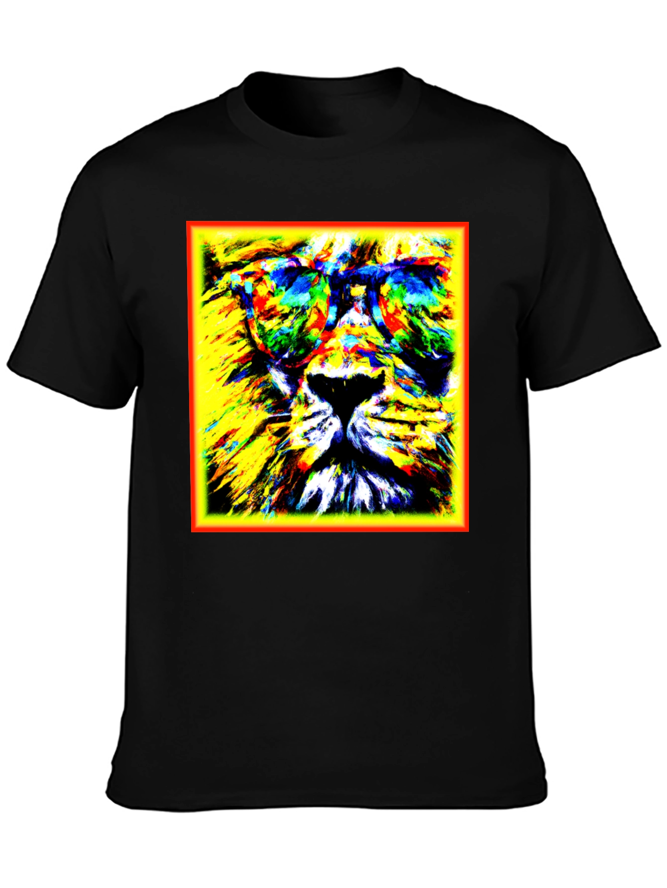 Lion Graphic Tee - Cool Animal Print