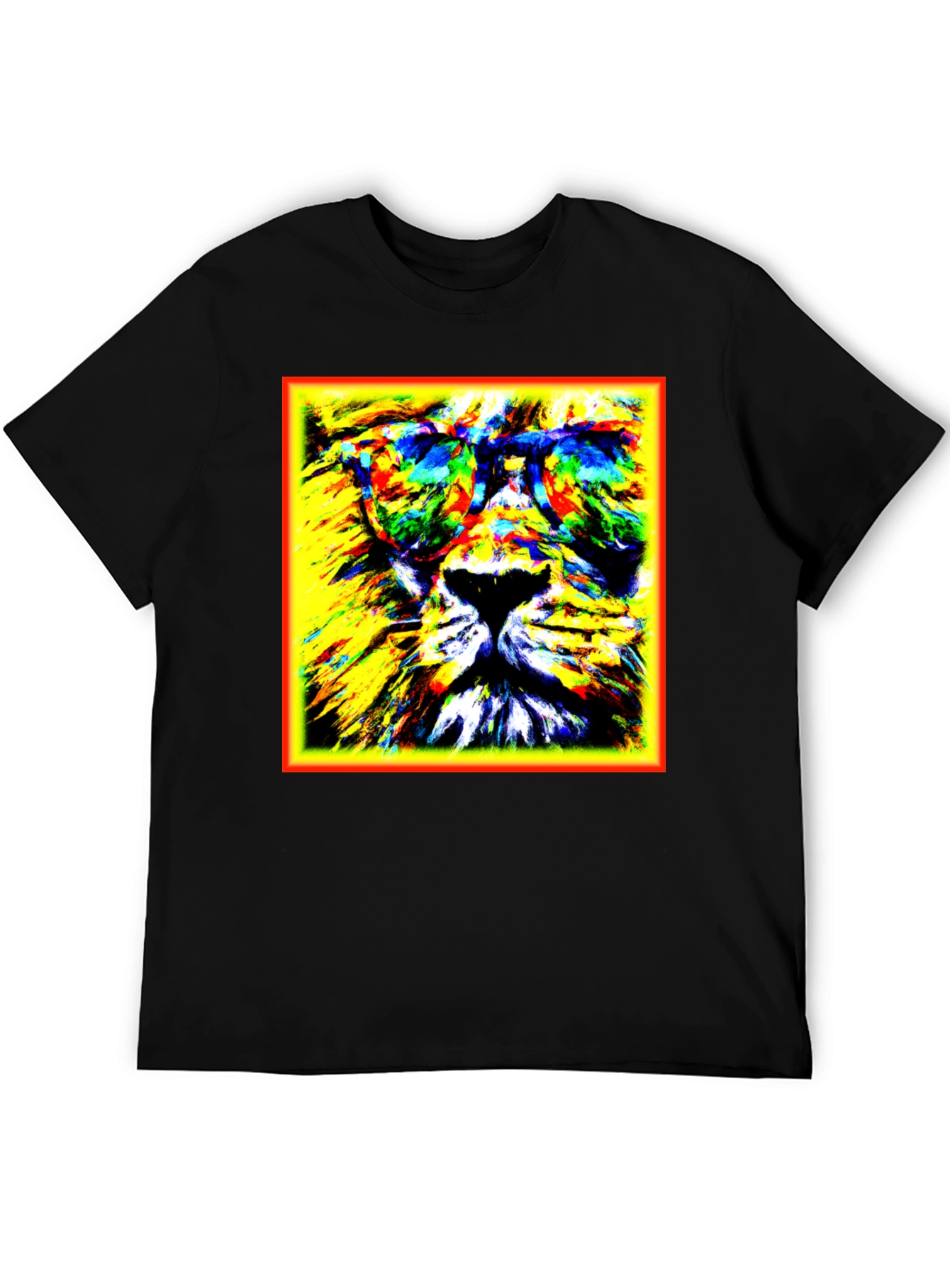 Lion Graphic Tee - Cool Animal Print