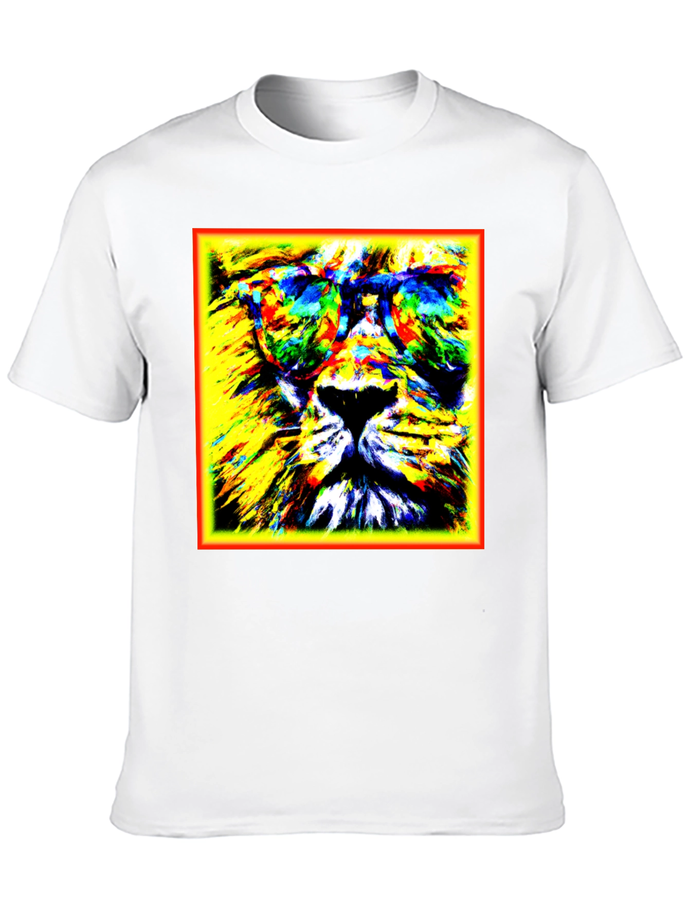 Lion Graphic Tee - Cool Animal Print