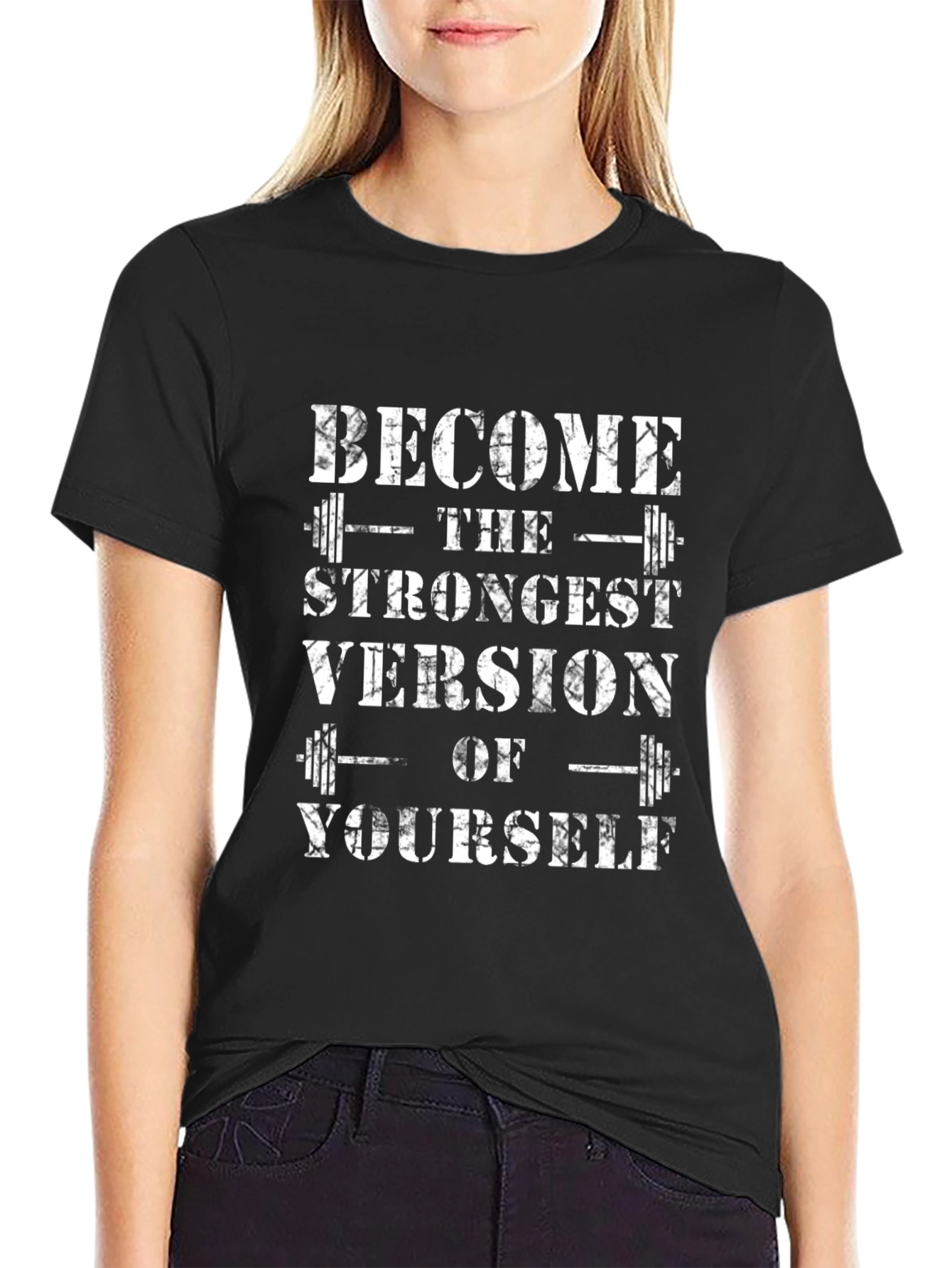 Strongest Version T-Shirt - Black Fitness Tee